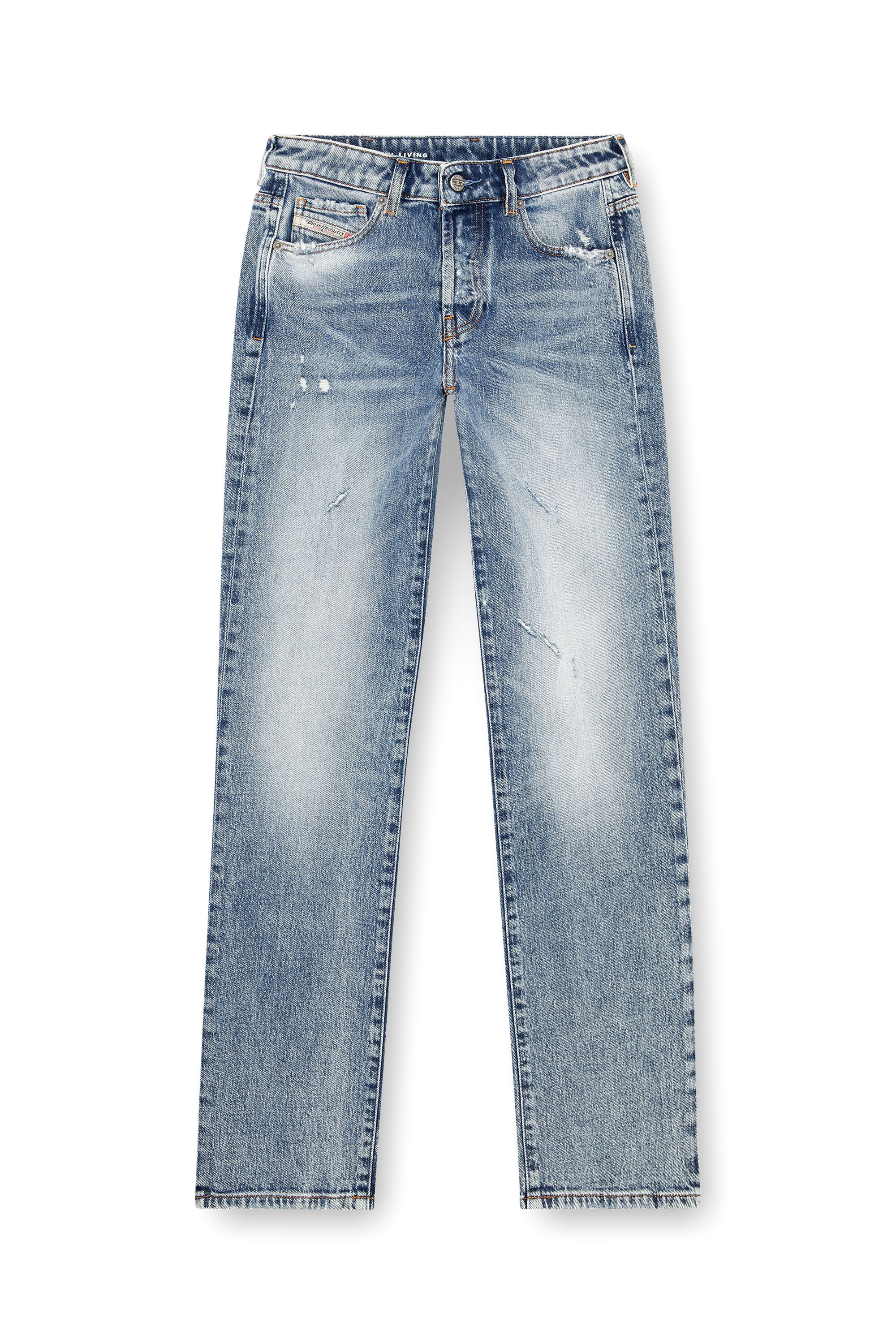 Diesel - Femme Straight Jeans 1989 D-Mine 09J57, Bleu moyen - Image 2