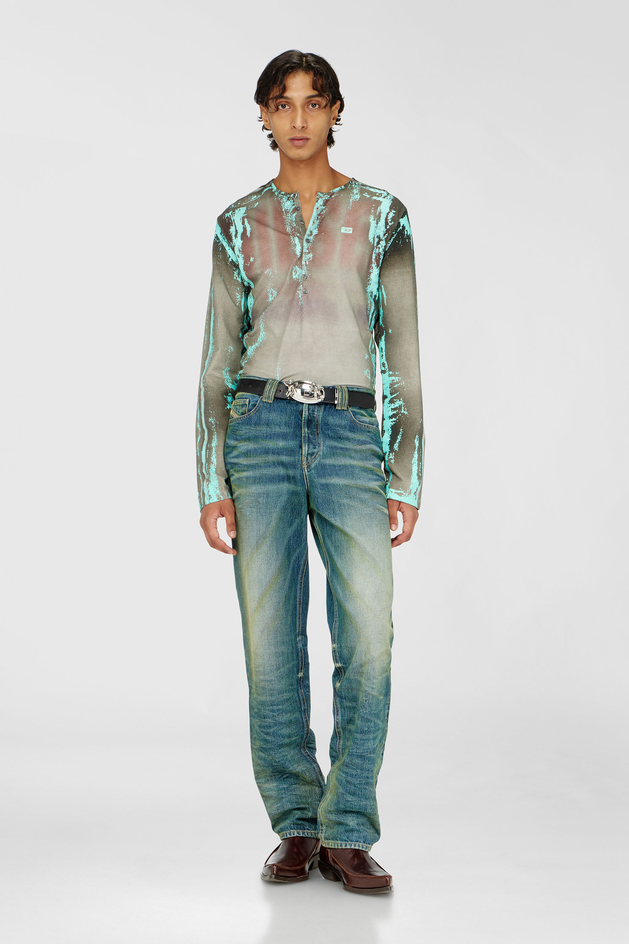 Diesel - Regular Jeans 1991 D-Voeed 007FV Homme, Bleu moyen - Image 1