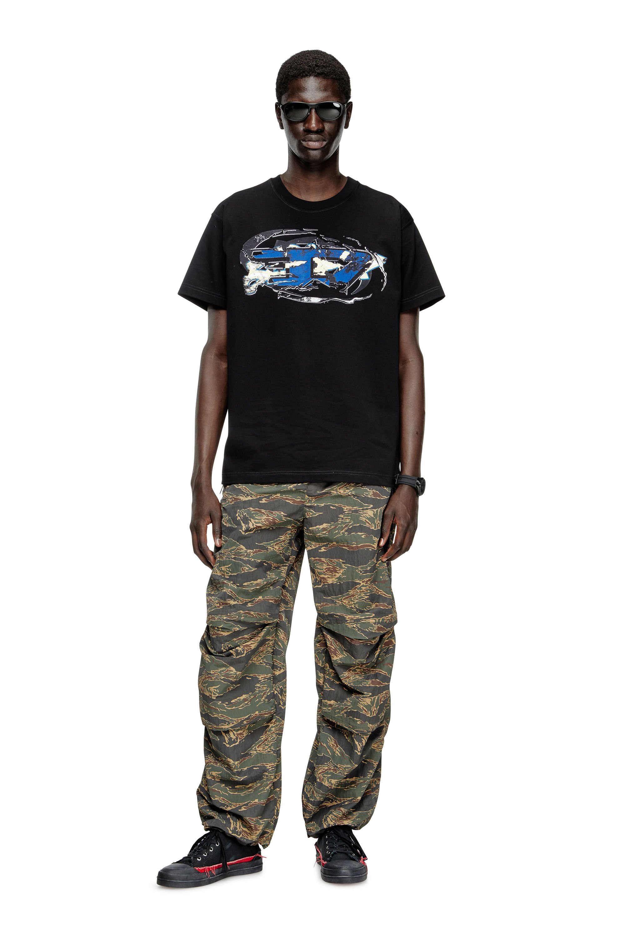 Diesel - T-NORM-T11, T-shirt avec logo Oval D Homme in ToBeDefined - 1