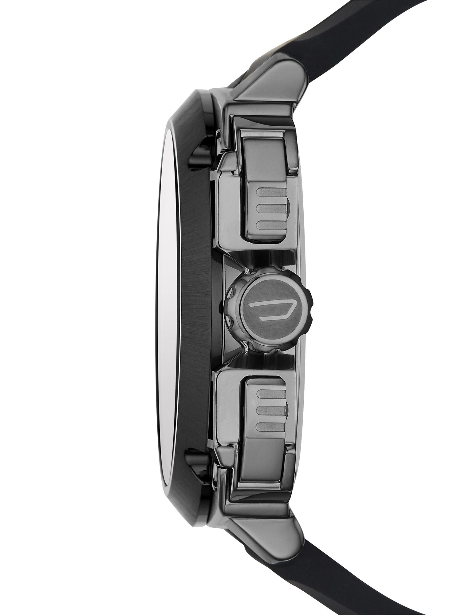 Men's Bamf Chronograph Black Silicone Watch | Black | Diesel