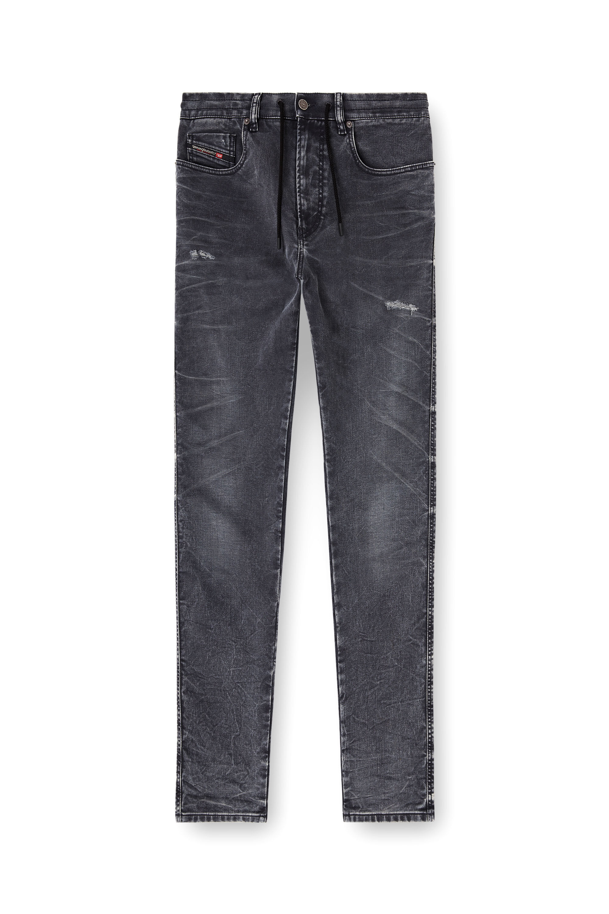 Diesel - Slim 2062 D-Strukt Joggjeans&reg; 068UF Homme, Noir/Gris fonc&eacute; - Image 2