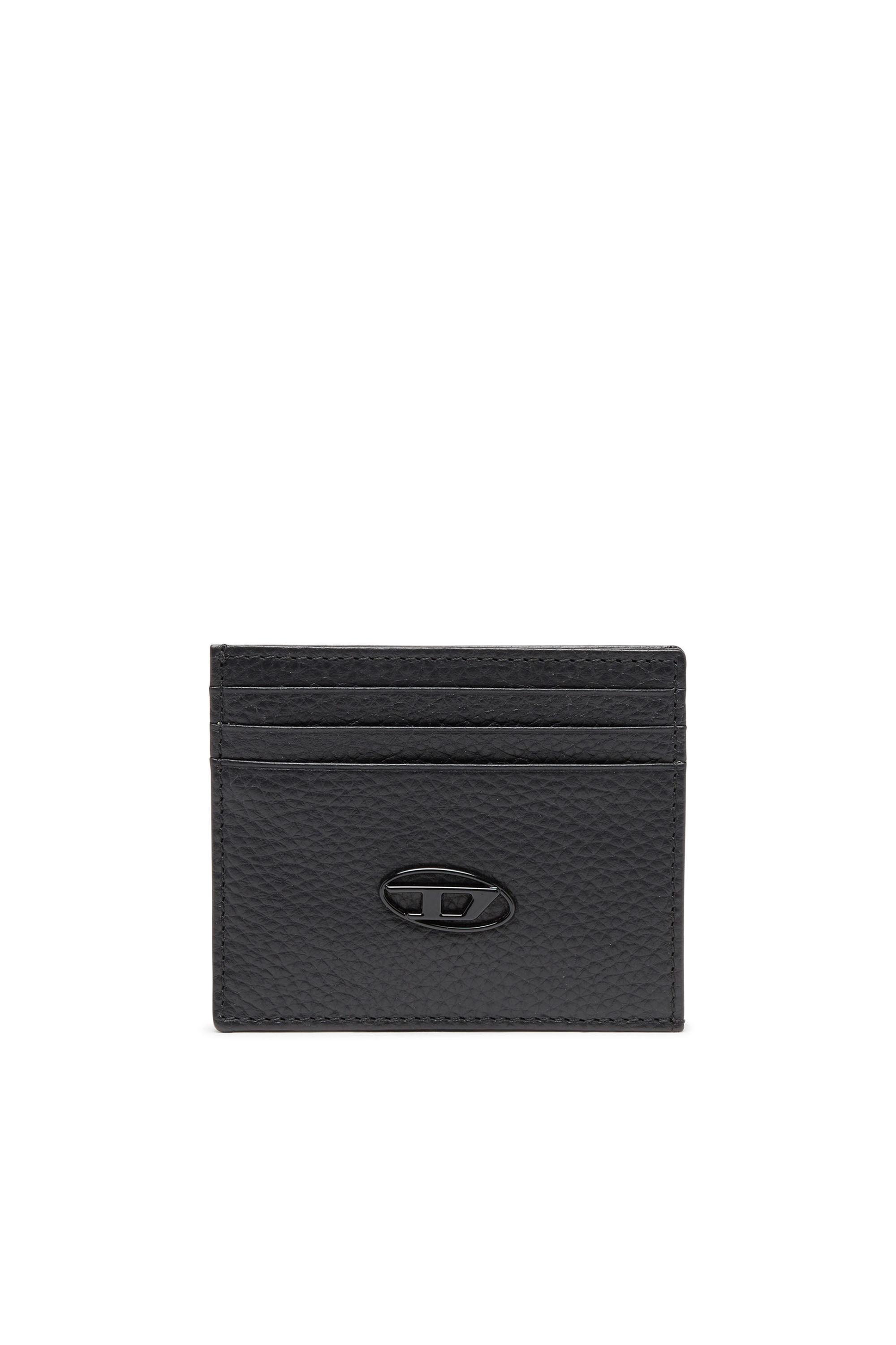 Diesel - CARD CASE, Homme Porte-cartes en cuir grainé in Noir - Image 1
