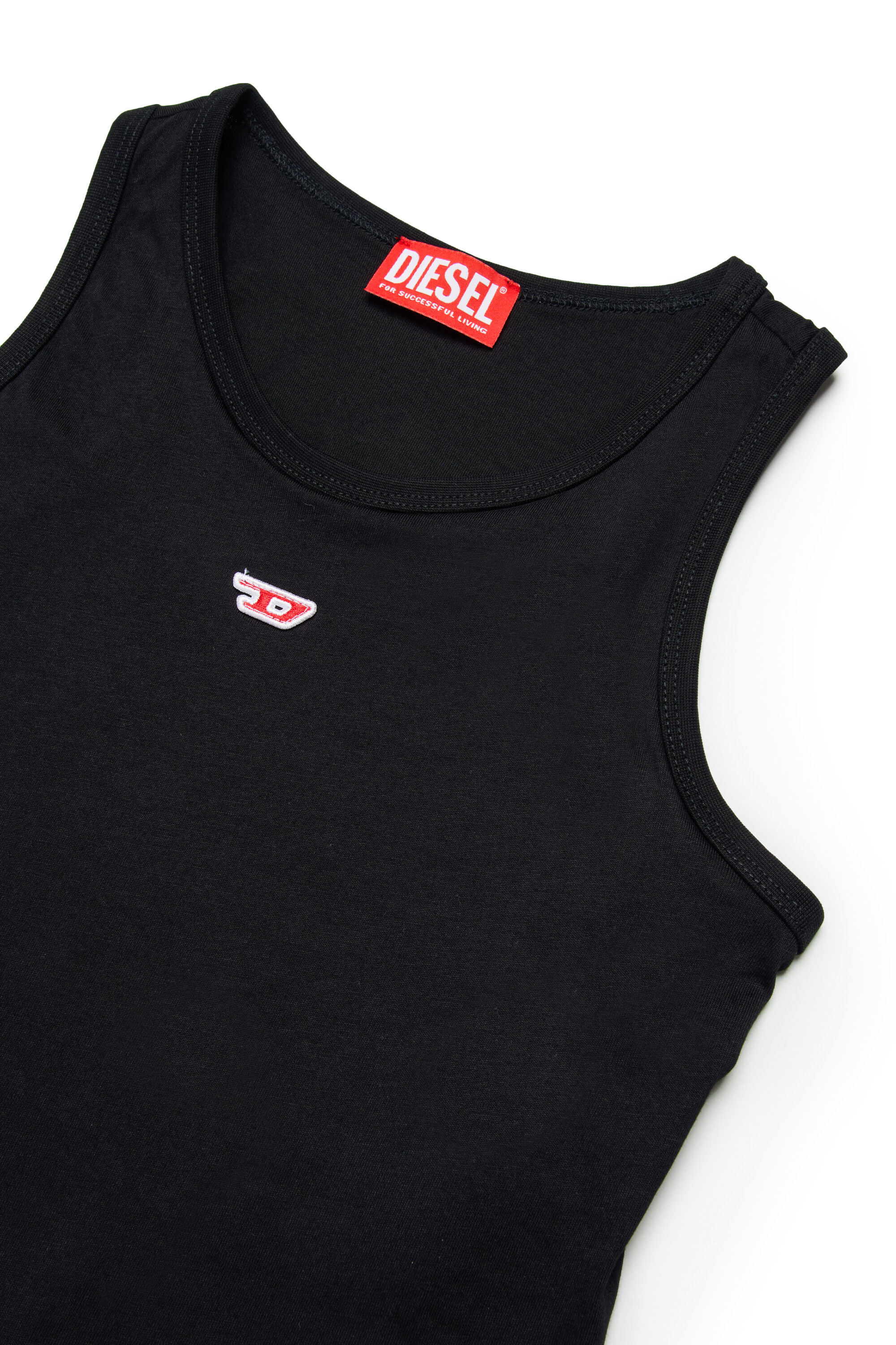 Diesel - TASPYRD, Débardeur avec empiècement logo D Femme in Noir - 3
