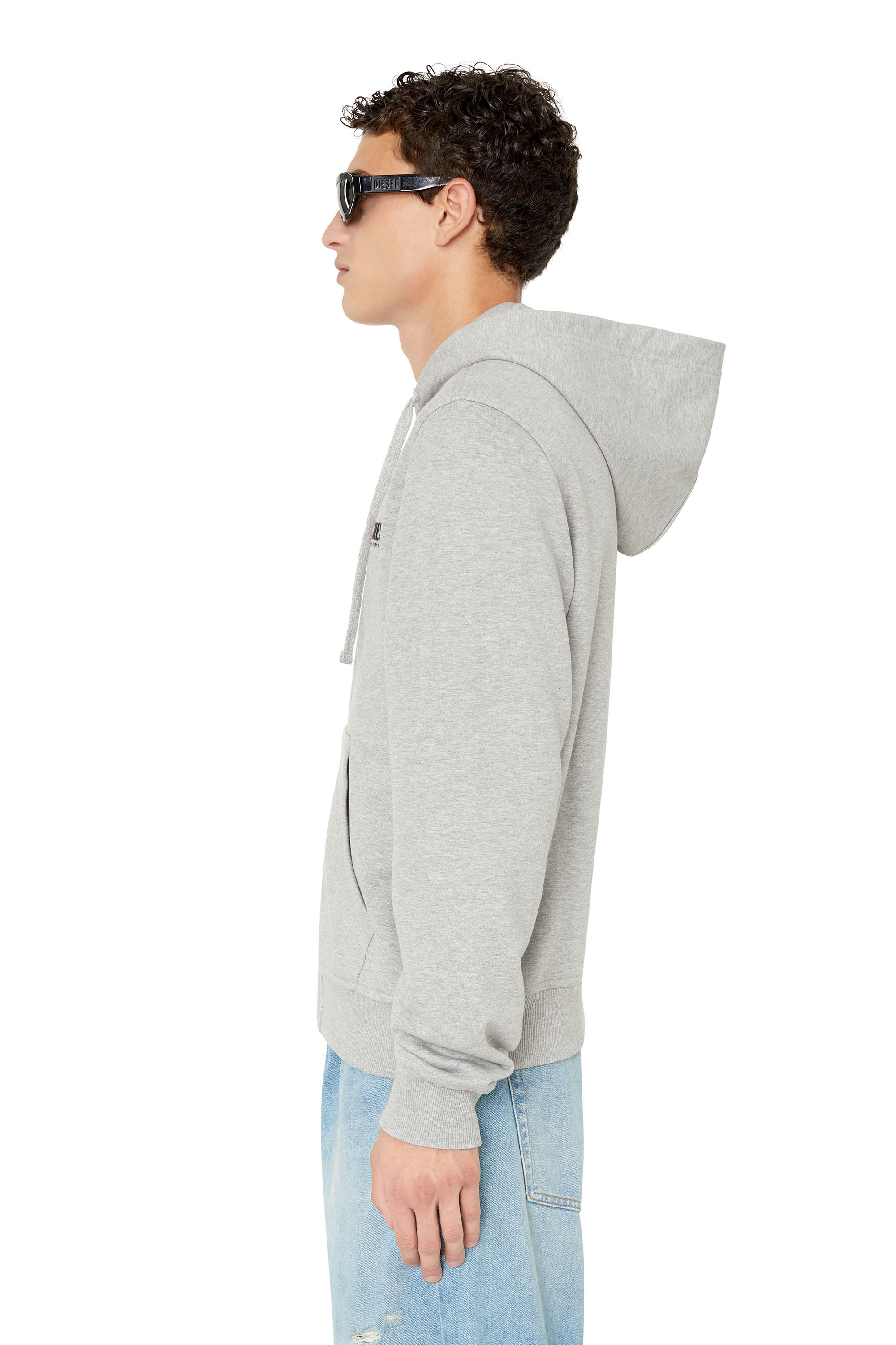 Diesel - S-GINN-HOOD-ZIP-DIV, Light Grey - Image 5
