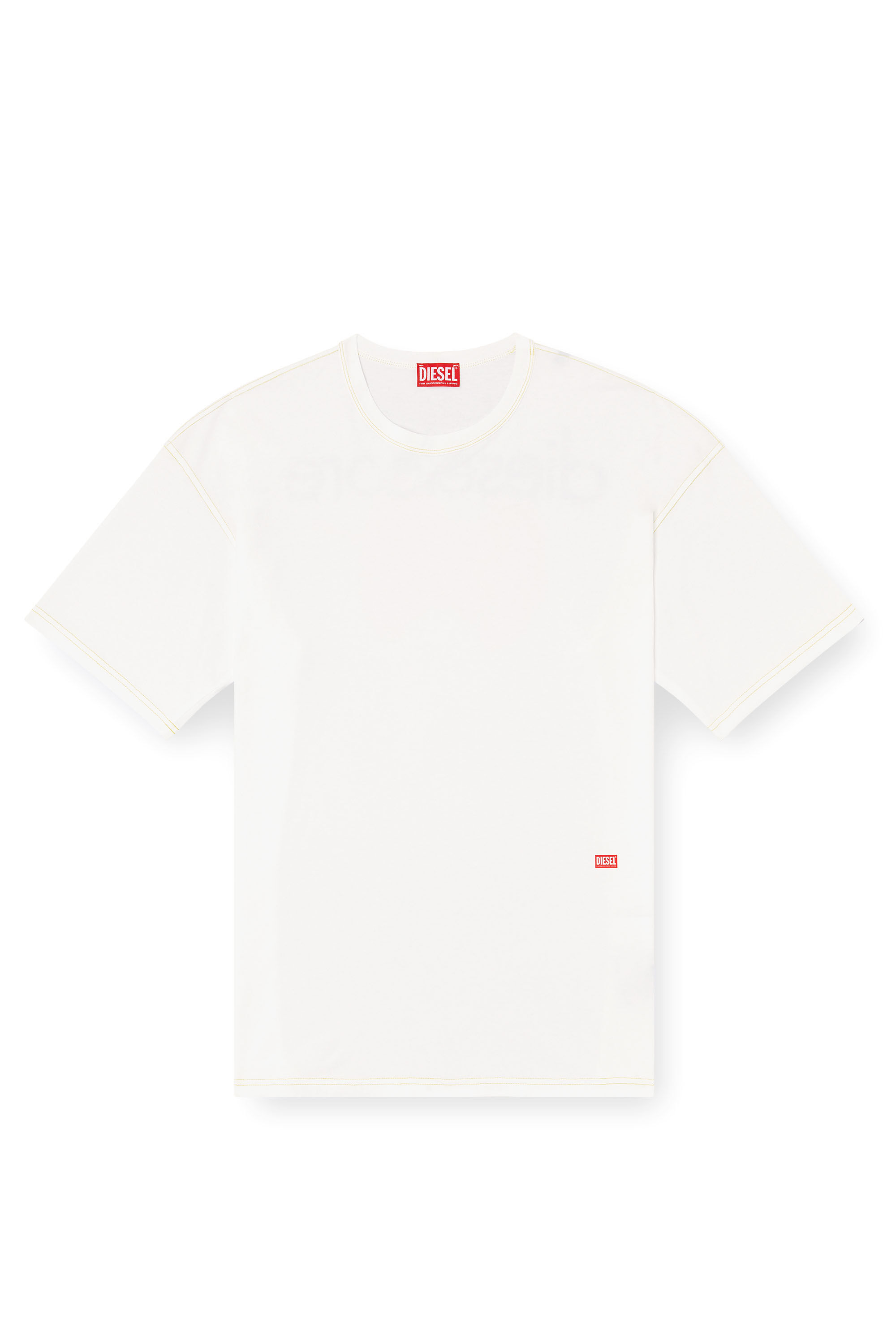 Diesel - T-BOXT-R18, T-shirt avec imprimé trognon de pomme Homme in Blanc - 2