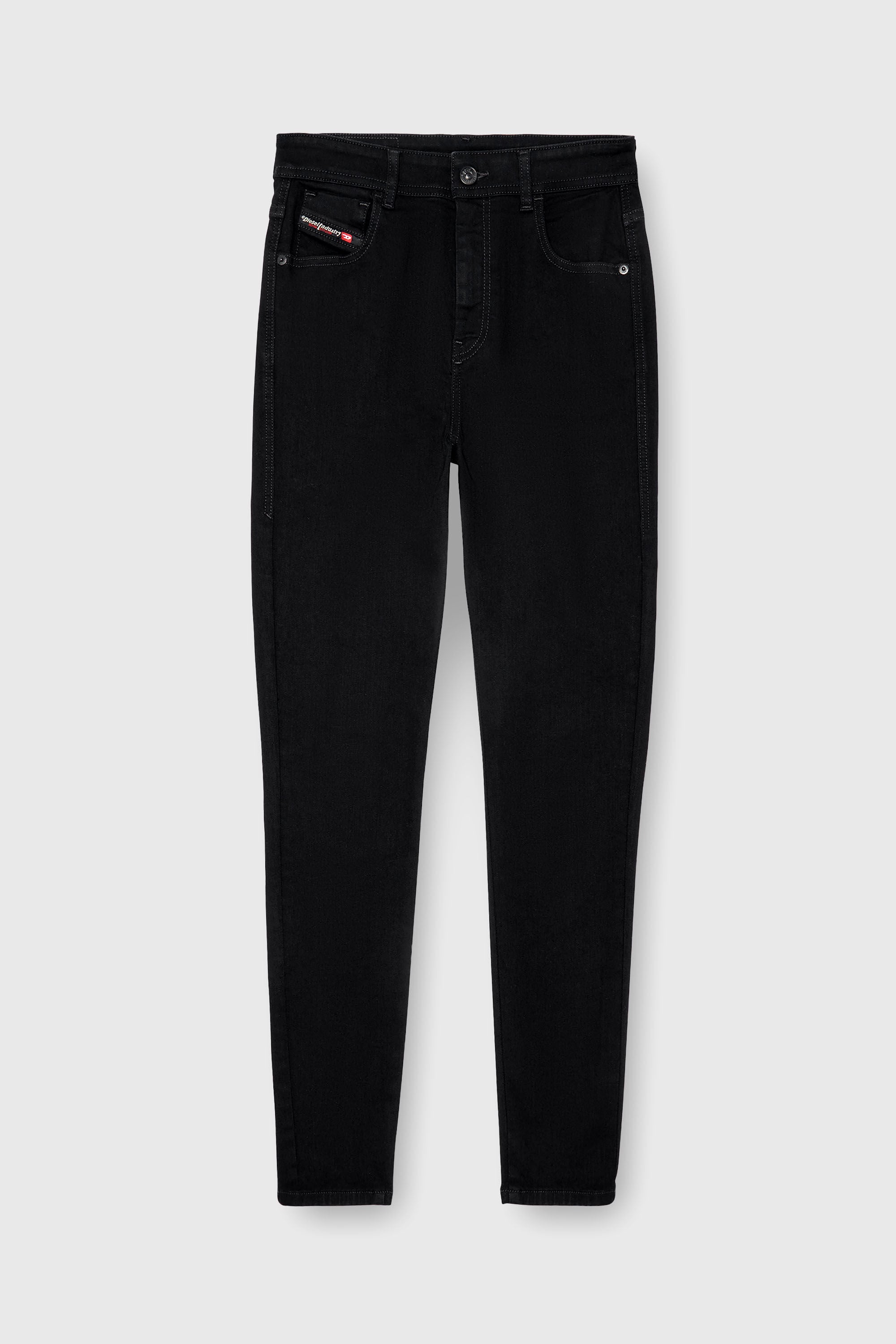 Diesel - Skinny Jeans 1984 Slandy-High 069EF Femme, Noir/Gris fonc&eacute; - Image 6