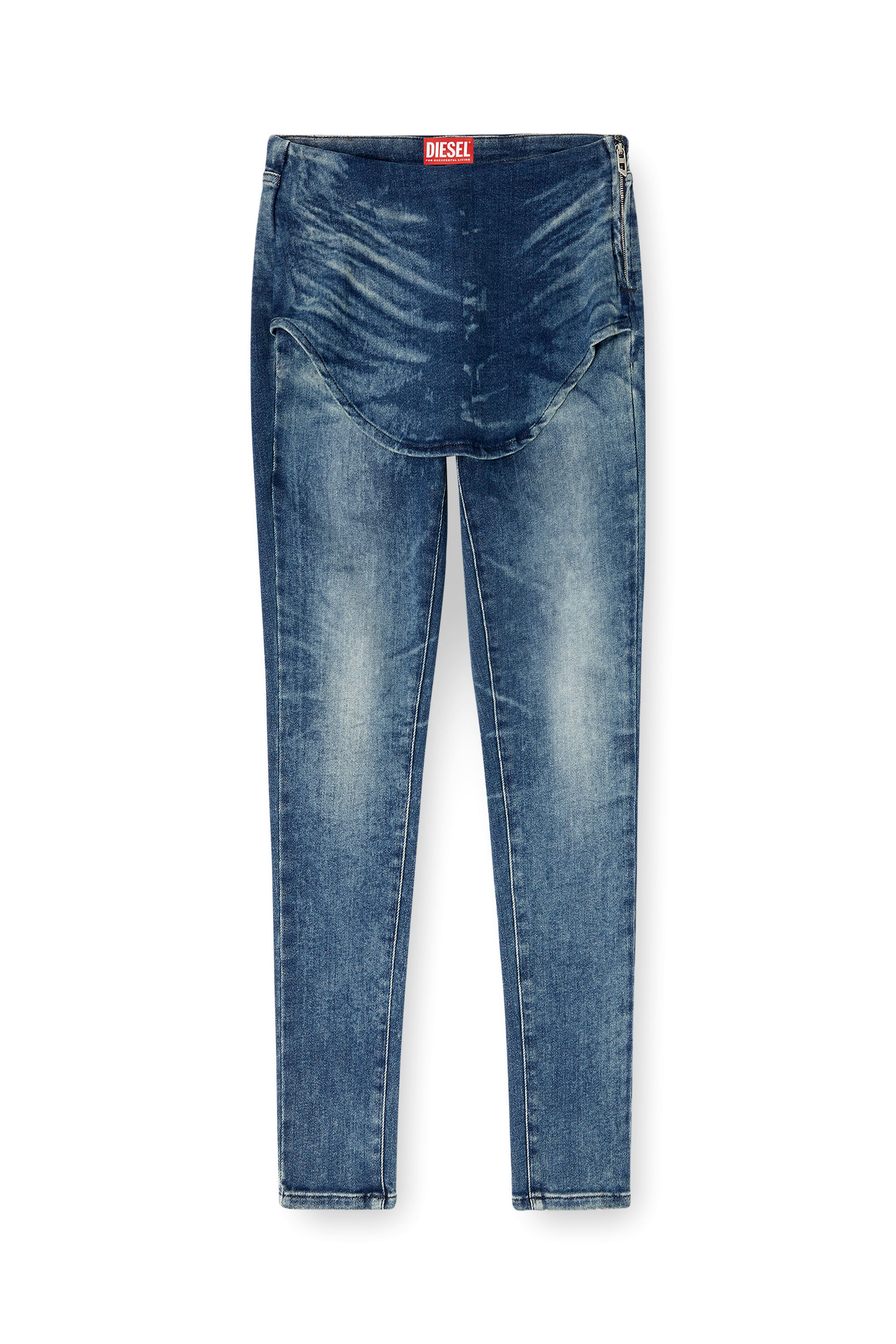 Diesel - Slim Jeans D-Gnol 09M95 Femme, Bleu moyen - Image 2