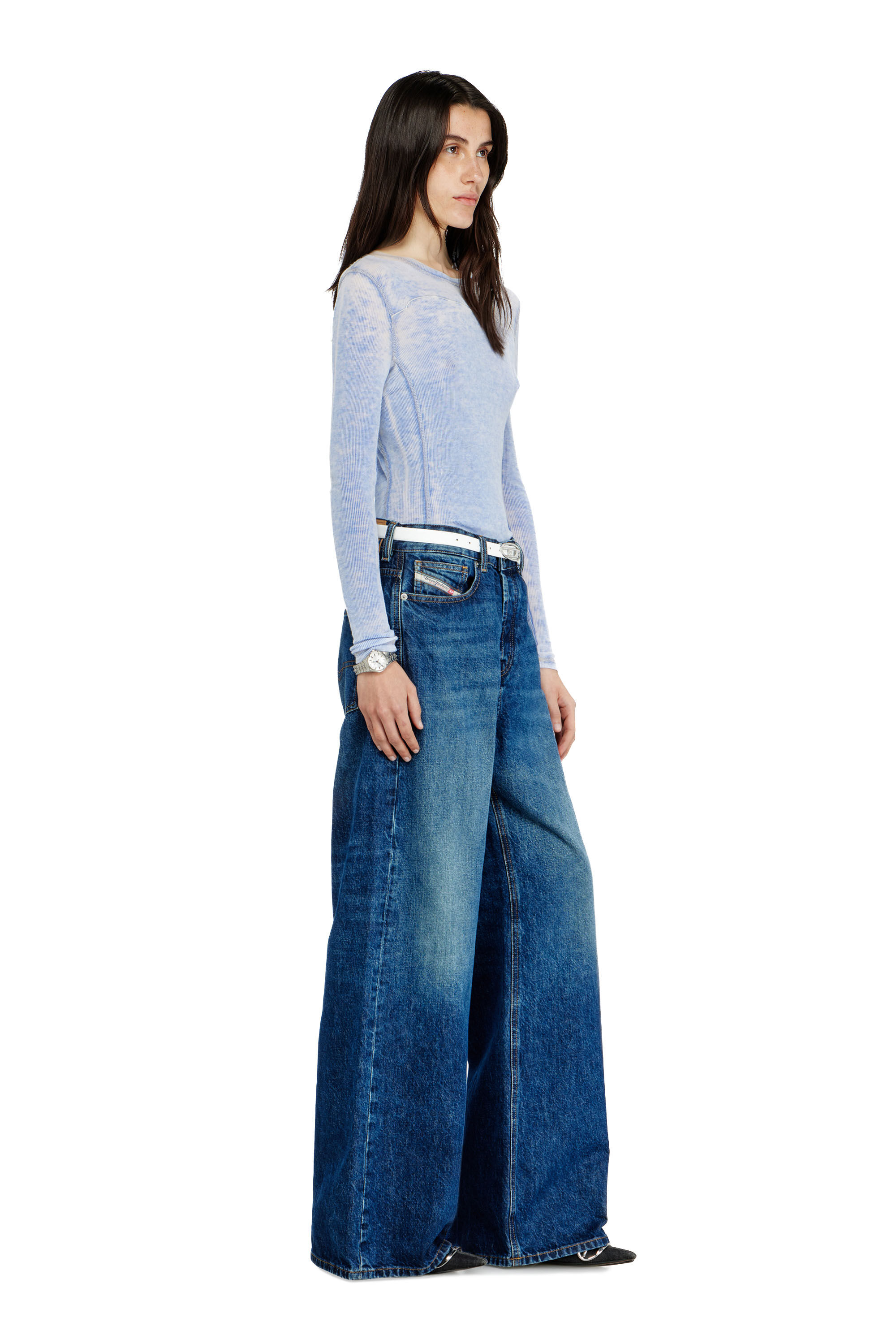 Diesel - Relaxed Jeans 1996 D-Sire 09I27 Mixte, Bleu Fonc&eacute; - Image 2