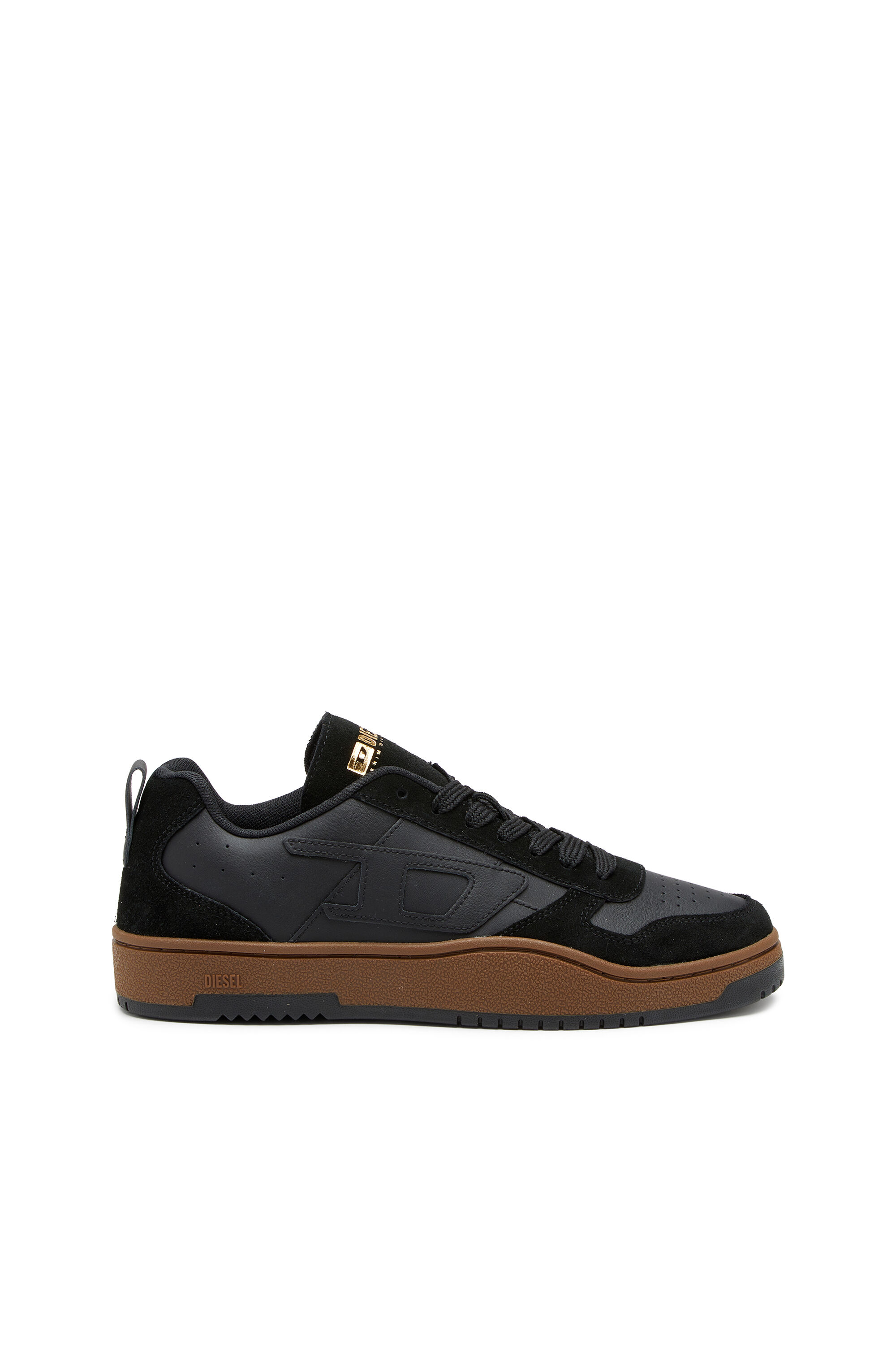 S Ukiyo Sneakers en cuir et daim Homme Noir Diesel