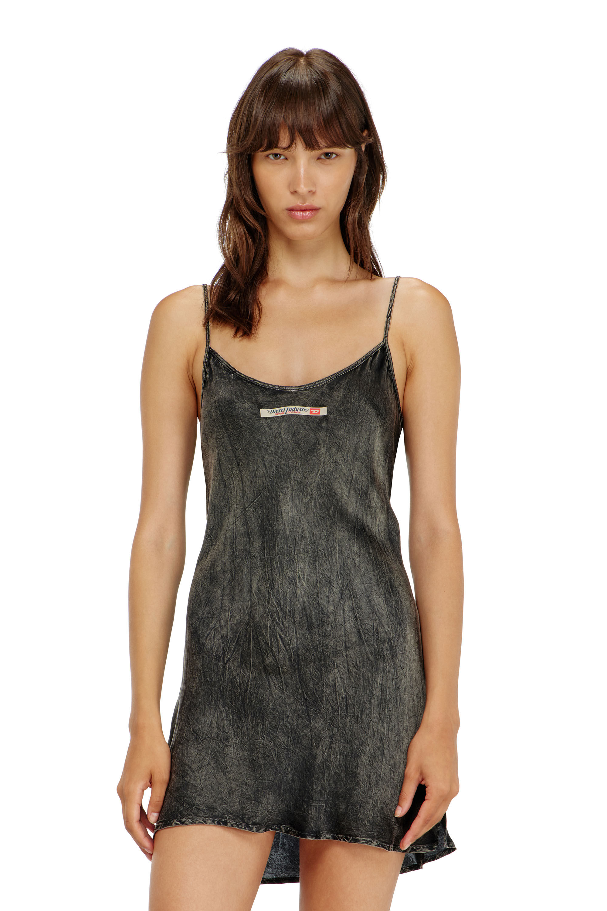 Diesel - CASSIDY-DNM, Robe slip en viscose &agrave; fines bretelles Femme in ToBeDefined - 3
