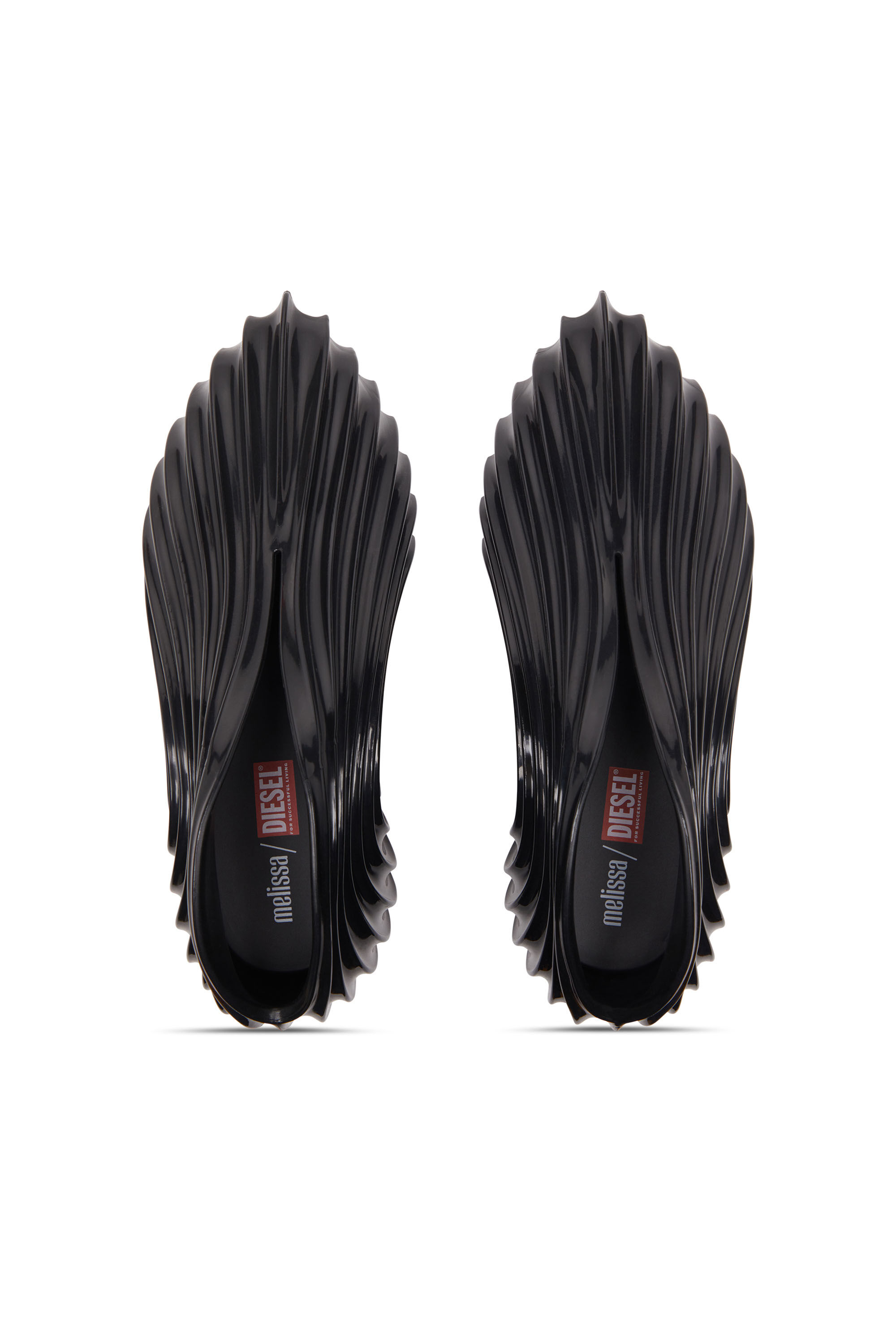Diesel - MELISSA QUANTUM SNEAKERS X, Sneaker sans lacets en Melflex® Mixte in Noir - 4