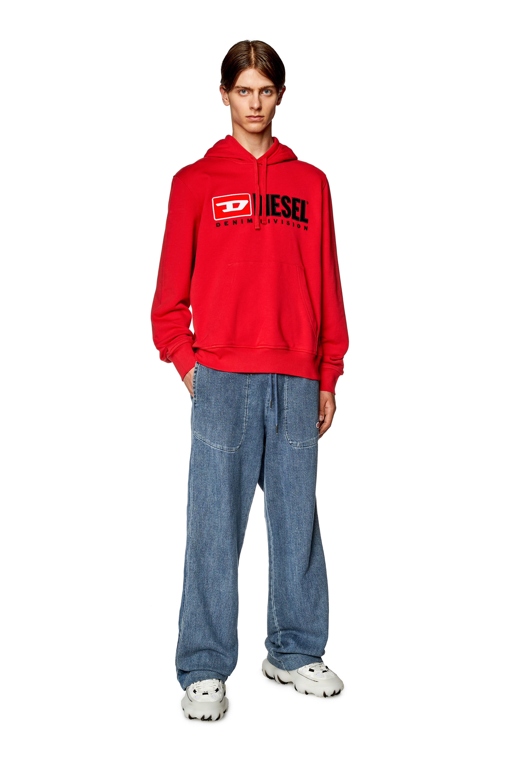 Diesel - S-GINN-HOOD-DIV, Red - Image 1