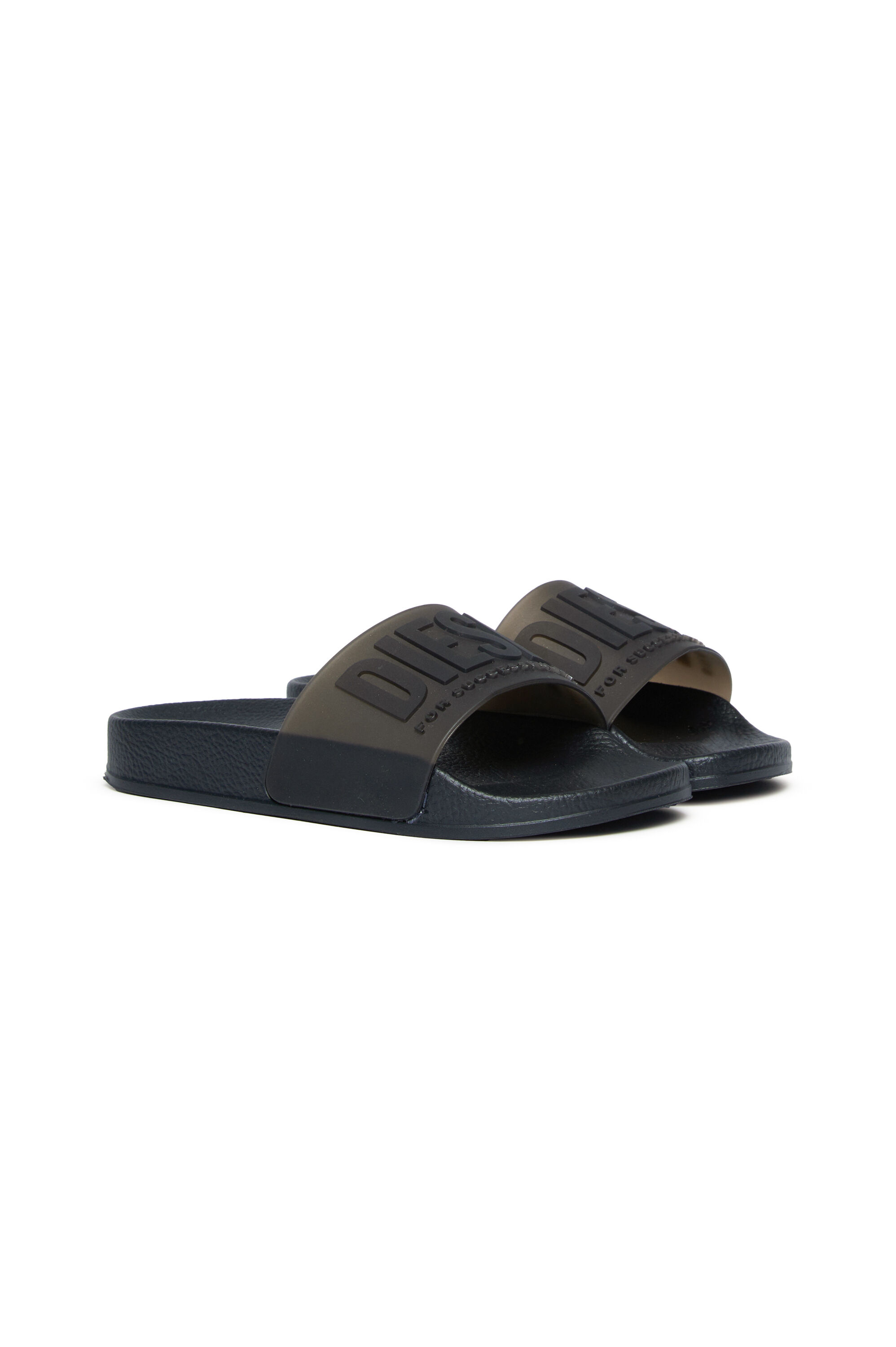 Diesel - SA-MAYEMI CC, Claquettes de piscine en caoutchouc semi-transparentes Mixte in Noir - 2