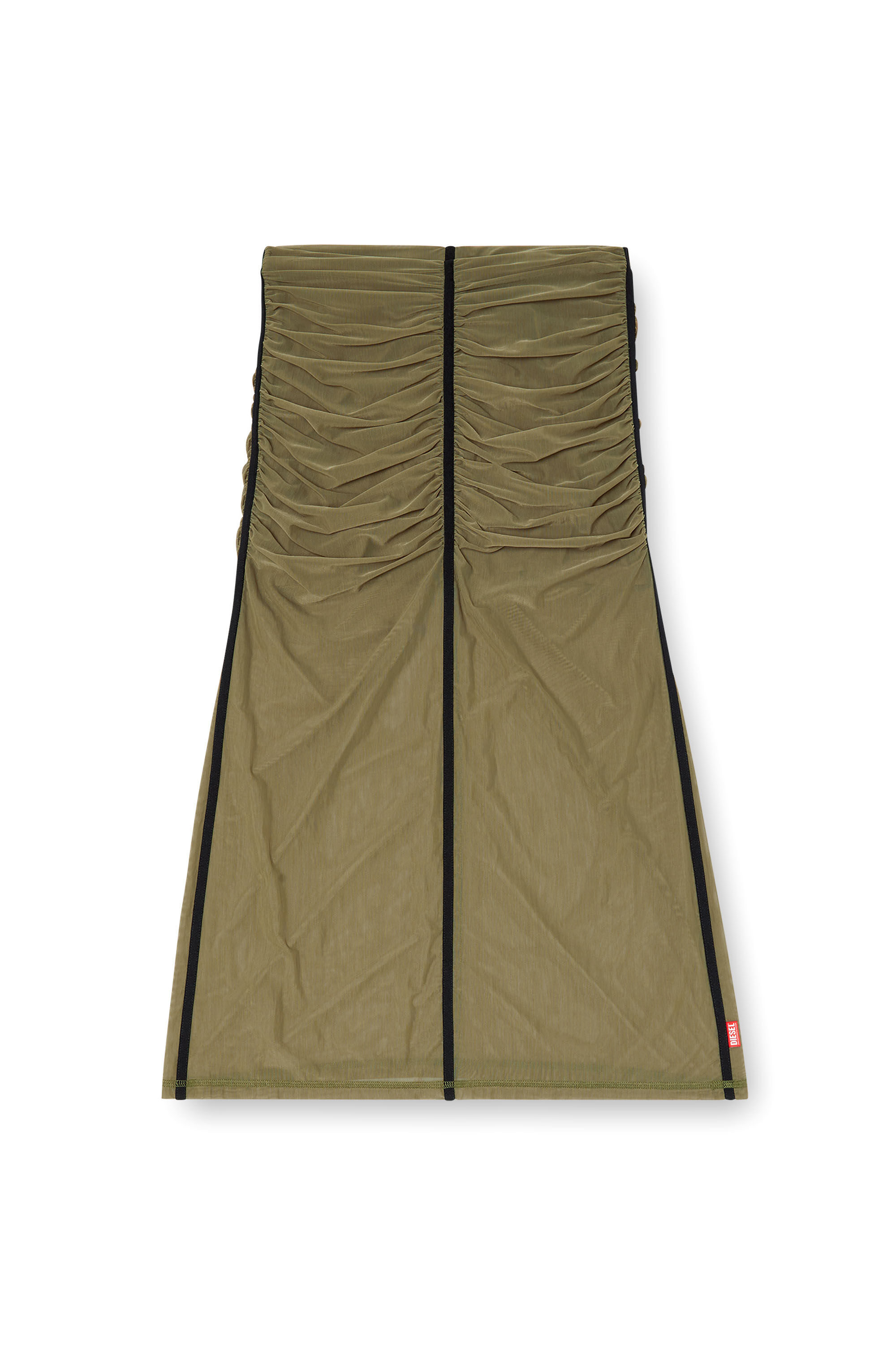 Diesel - O-IRA, Jupe stretch froncée Femme in Vert - 2