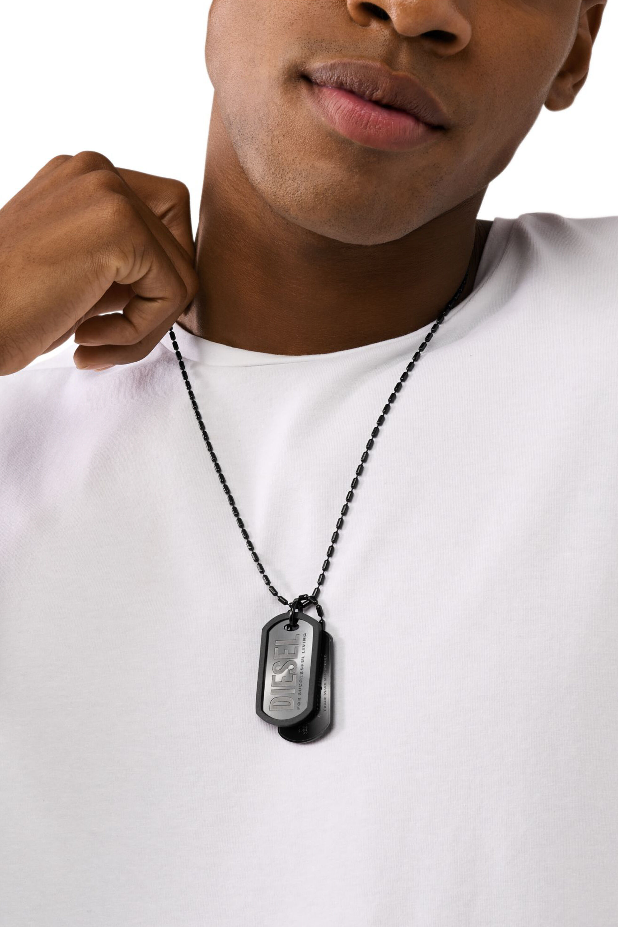 Stainless steel dog tag necklace sale