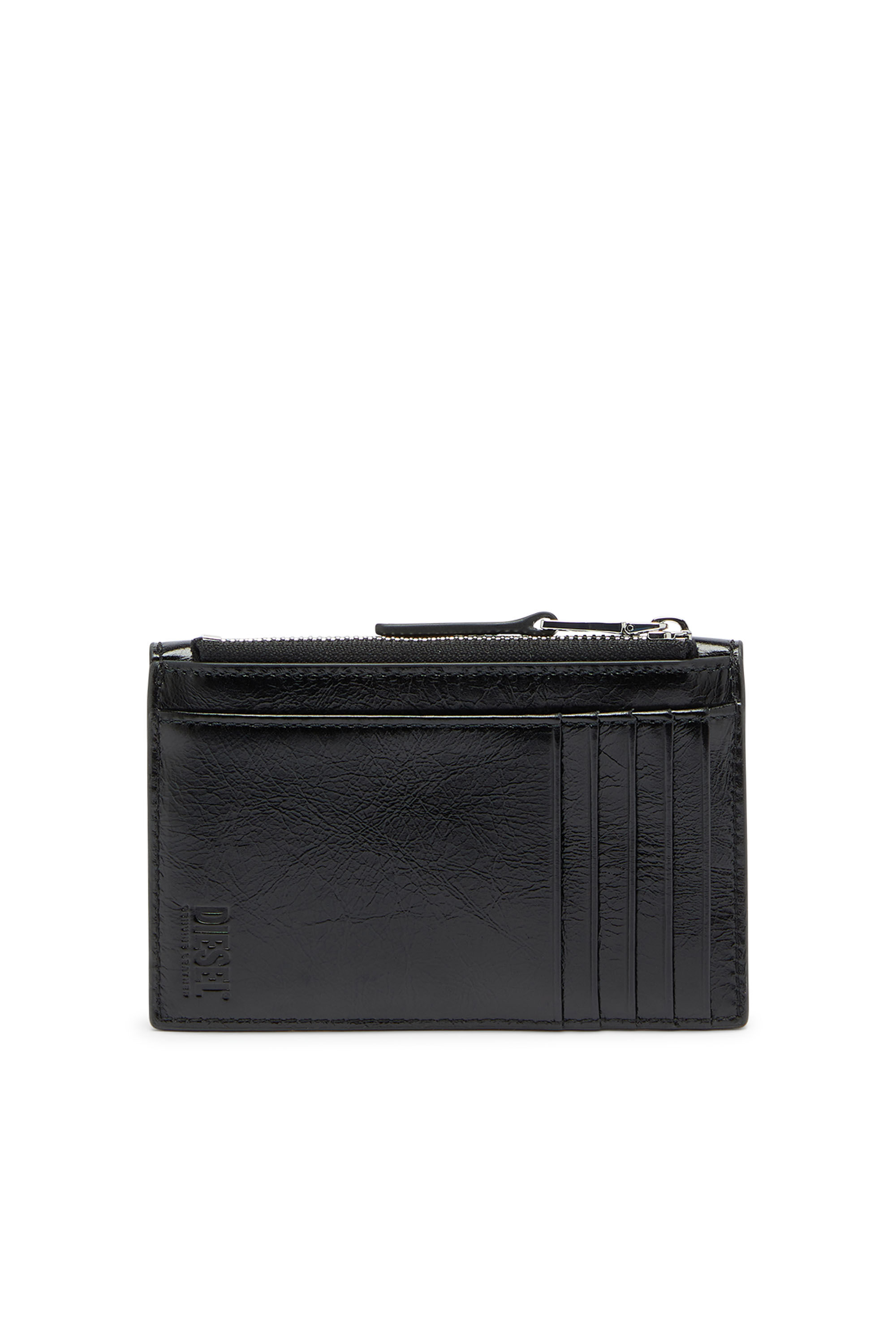 Diesel - D-ENVELOP CARD HOLDER, Porte-cartes style enveloppe en cuir brillant froiss&eacute; Femme in ToBeDefined - 2