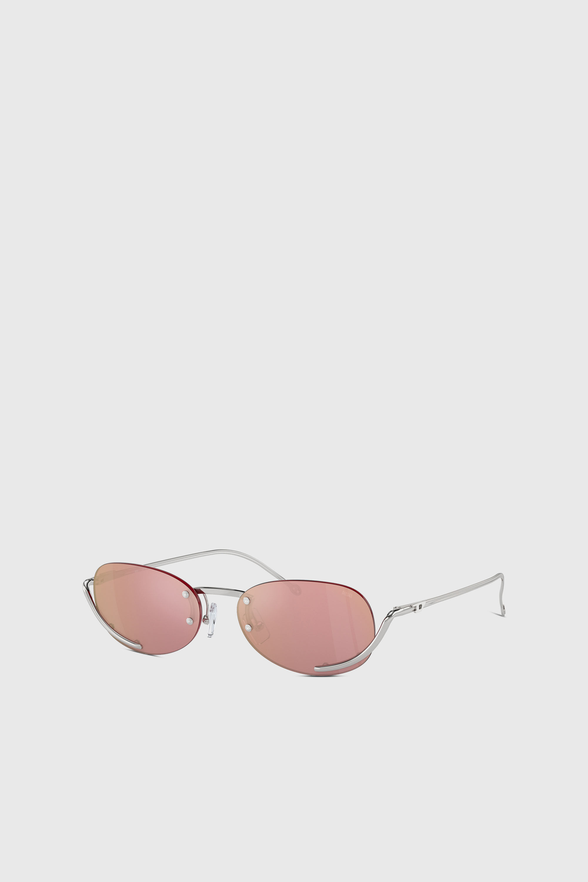 Diesel - 0DL1004, Lunettes de soleil ovales Mixte in Rose - 5