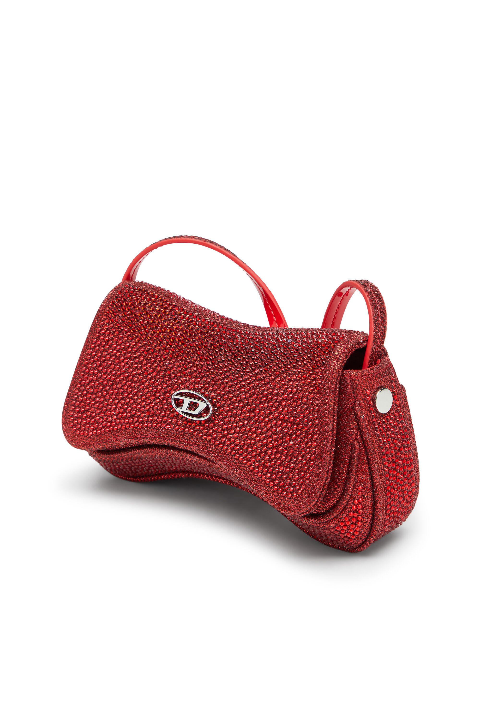 Diesel - PLAY CROSSBODY XS, Play-Petit sac &agrave; bandouli&egrave;re avec cristaux Femme in Rouge - 5