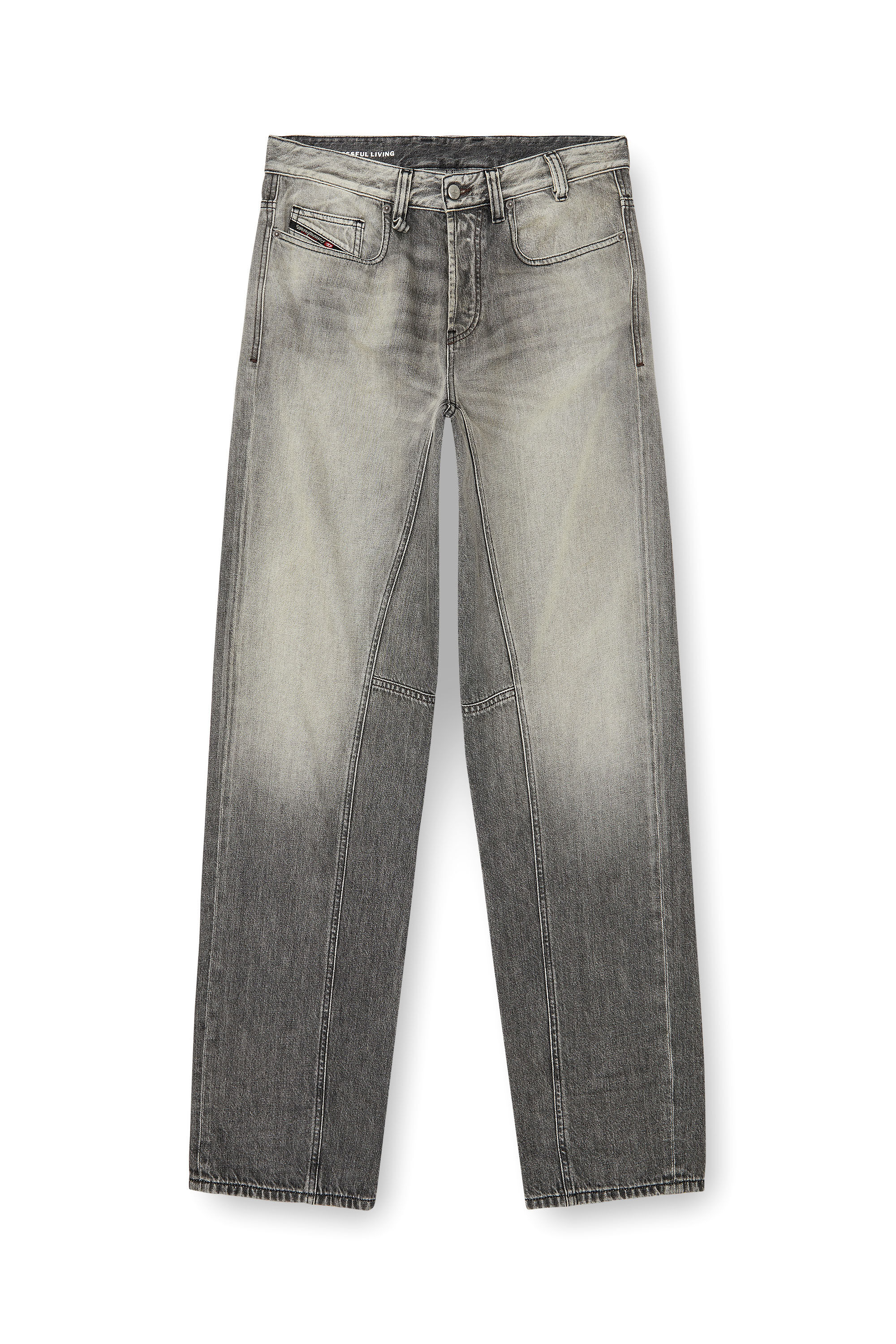 Diesel - Relaxed Jeans 2001 D-Macro 09P56 Homme, Gris - Image 6