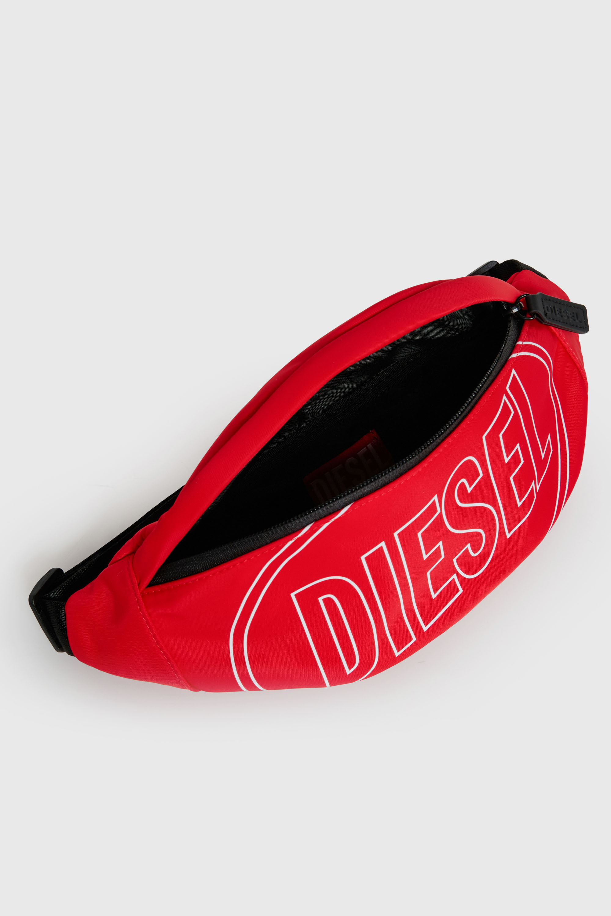 Diesel - WCIRY, WCIRY - Sac en nylon avec logo imprim&eacute; Homme in Rouge - 4