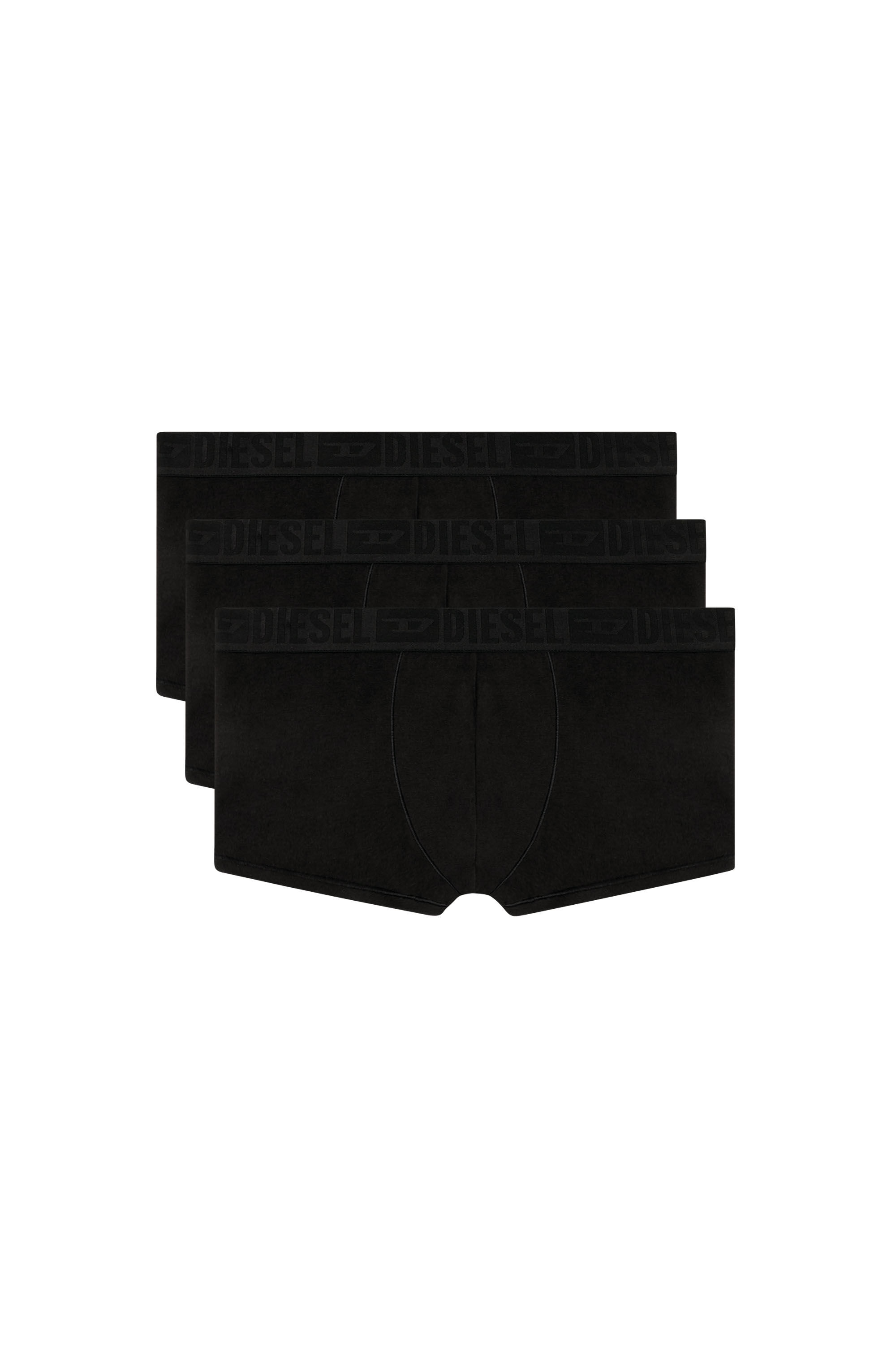 Diesel - BENJAMIN-D-MONO-3PACK, Lot de trois boxers unis Homme in Noir - 2