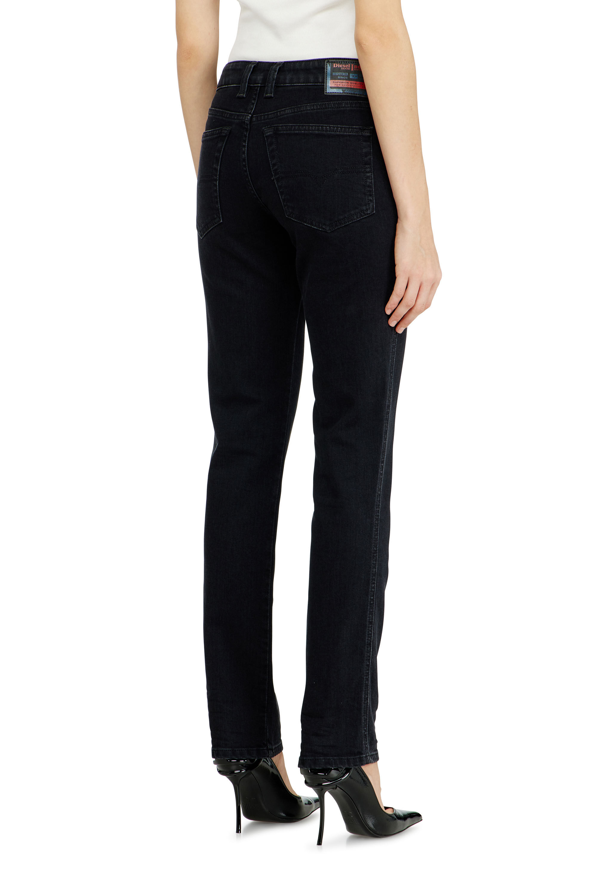 Diesel - Slim Jeans 1992 D-Jiann 09N89 Femme, Noir/Gris fonc&eacute; - Image 5