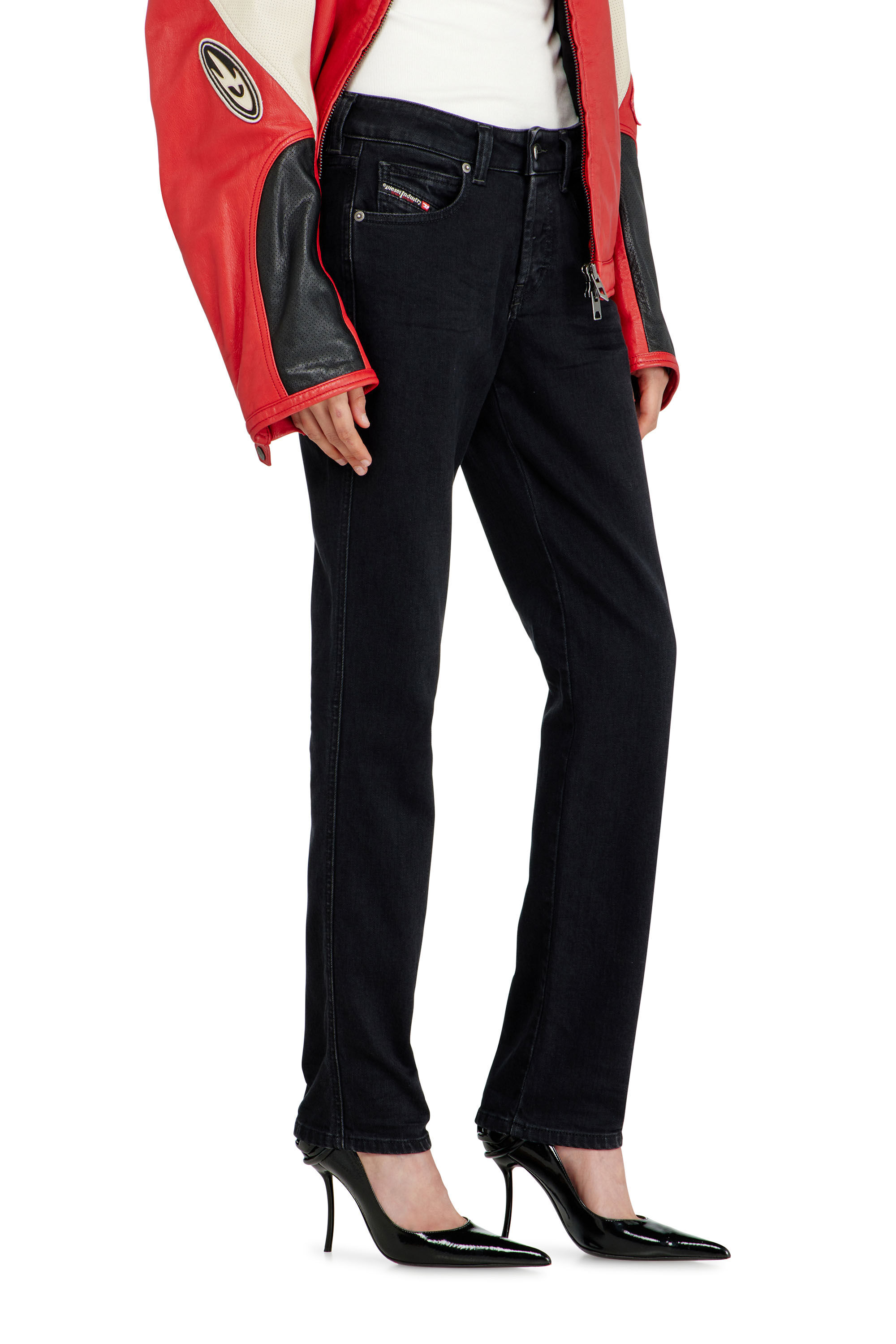 Diesel - Slim Jeans 1992 D-Jiann 09N89 Femme, Noir/Gris fonc&eacute; - Image 7