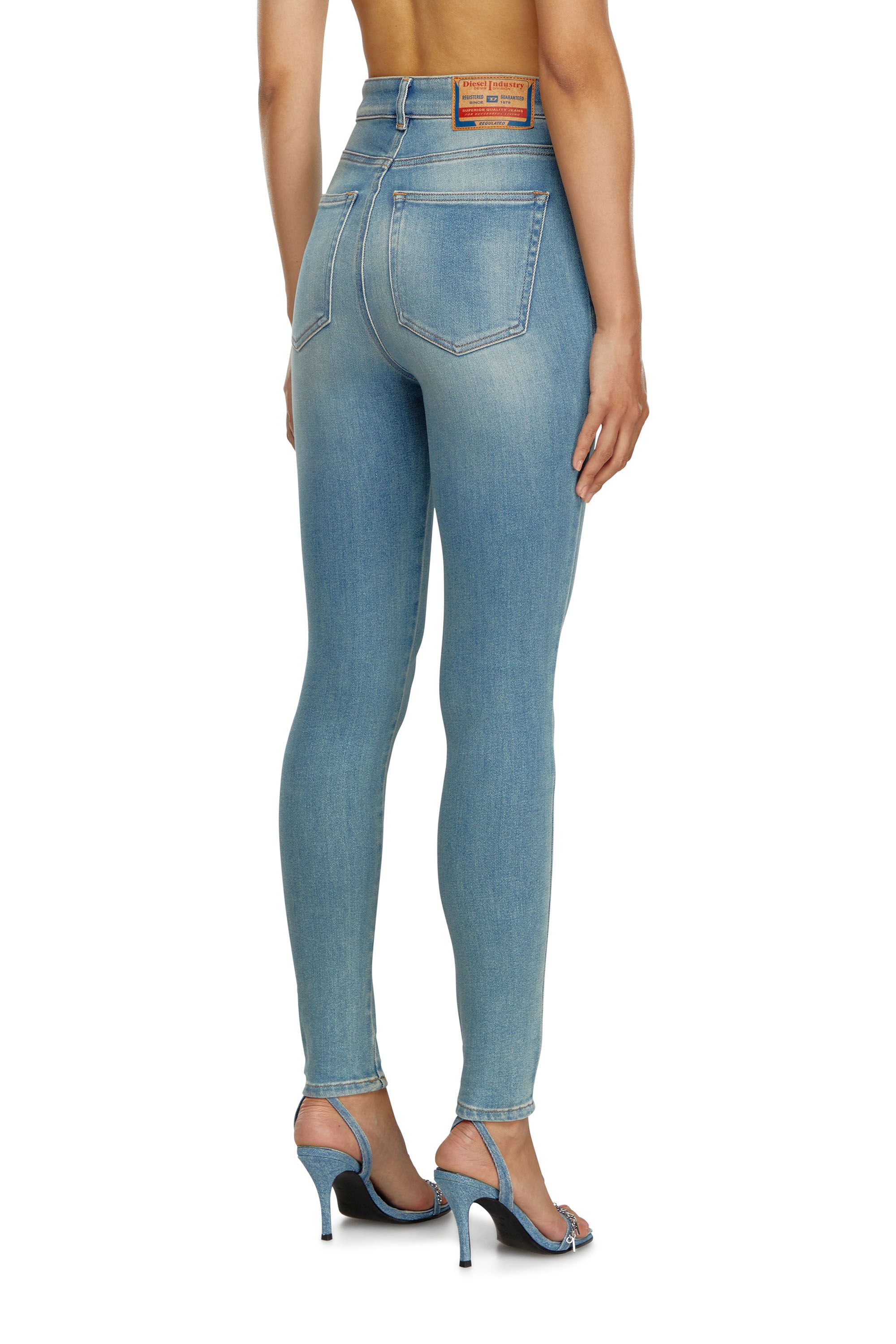 Diesel - Femme Super skinny Jeans 1984 Slandy-High 09J09, Bleu Clair - Image 4