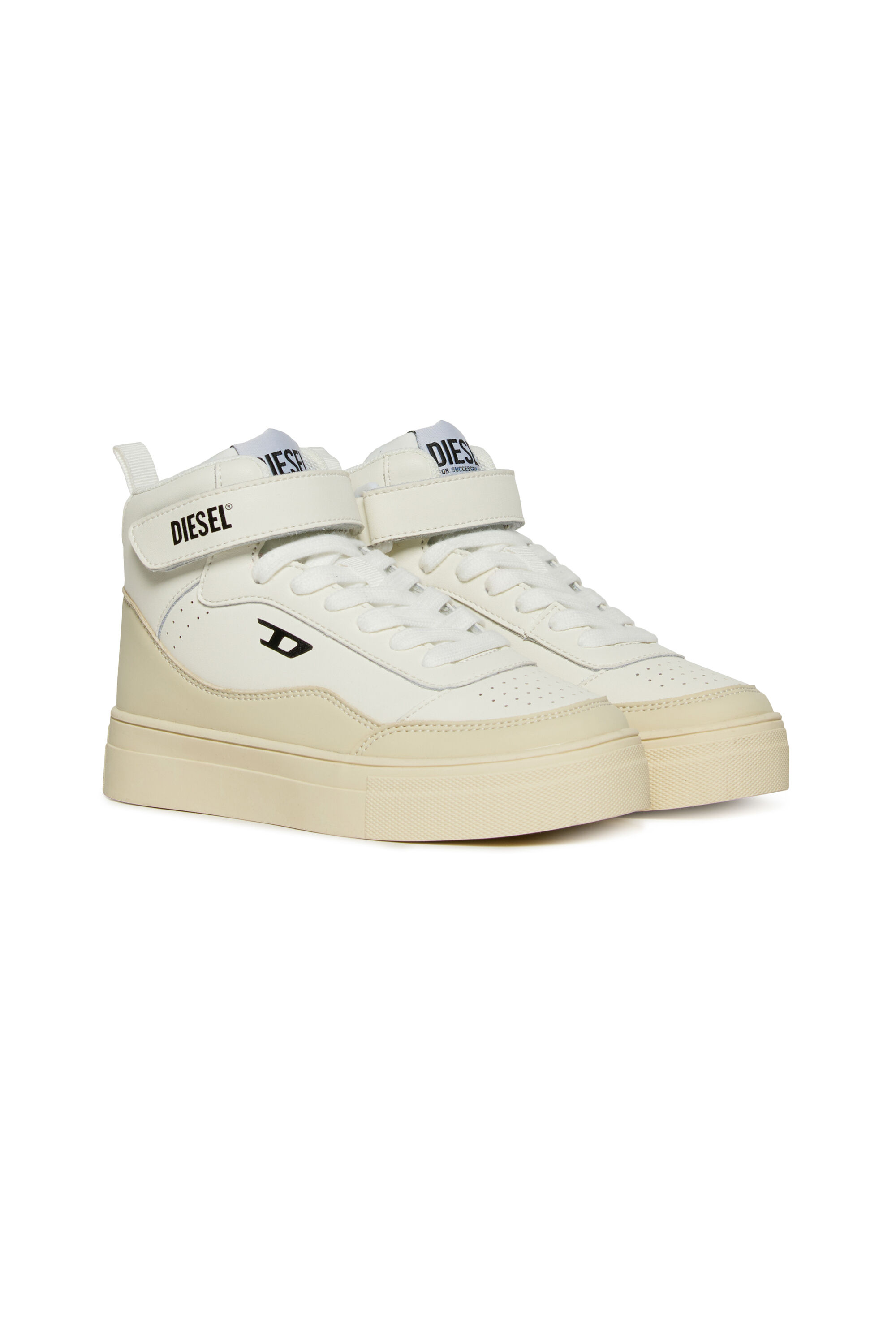 Diesel - S-TRACKER D, S-Tracker D- Sneakers en cuir avec lacets et bande Mixte in Blanc - 2