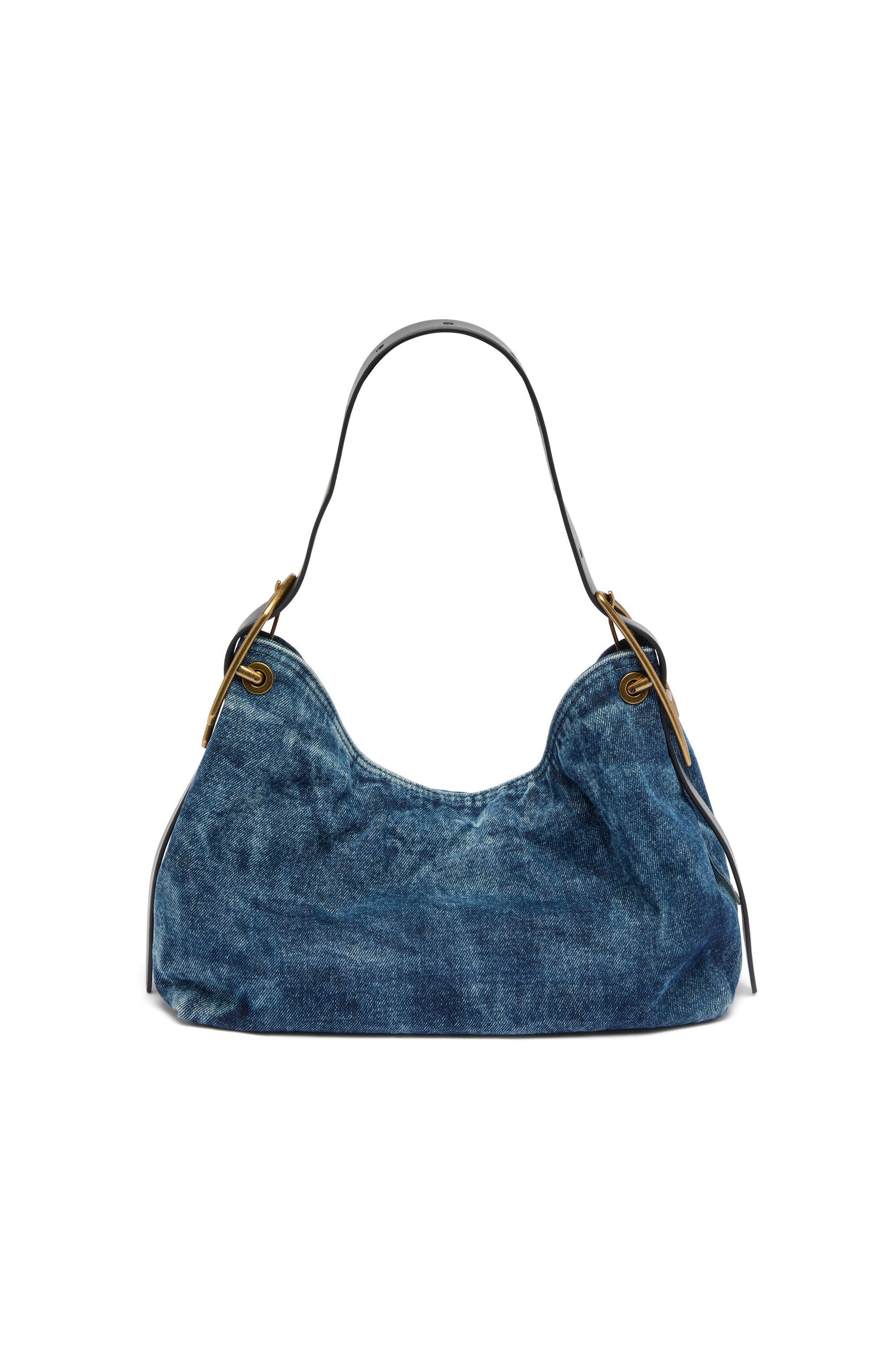 Diesel - D-LINE HOBO S, D-Line-Sac &agrave; bandouli&egrave;re en denim Femme in Bleu - 3