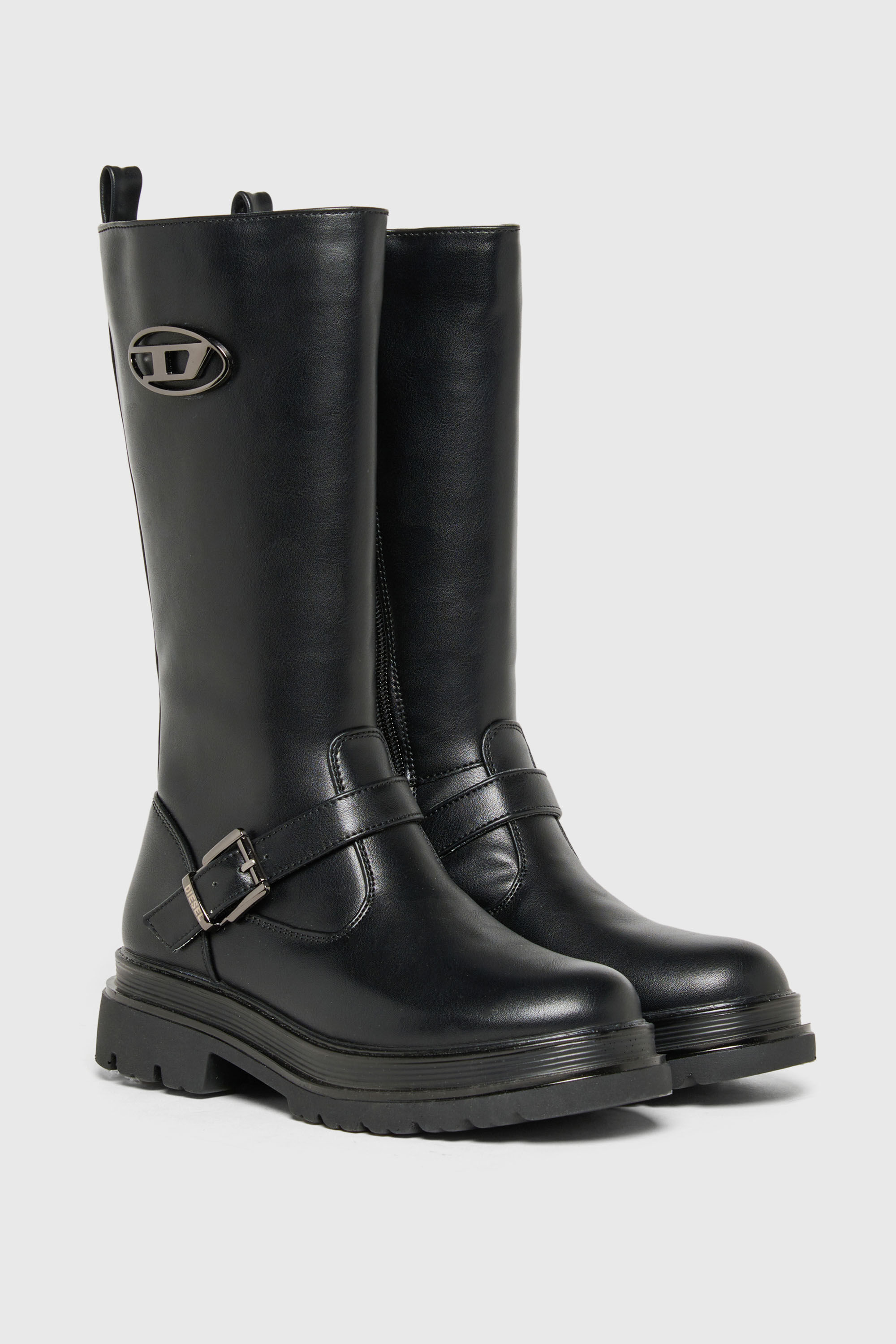 Diesel - D-KRILTY, D-Krilty - Bottes hautes avec d&eacute;tail boucle Mixte in Noir - 2