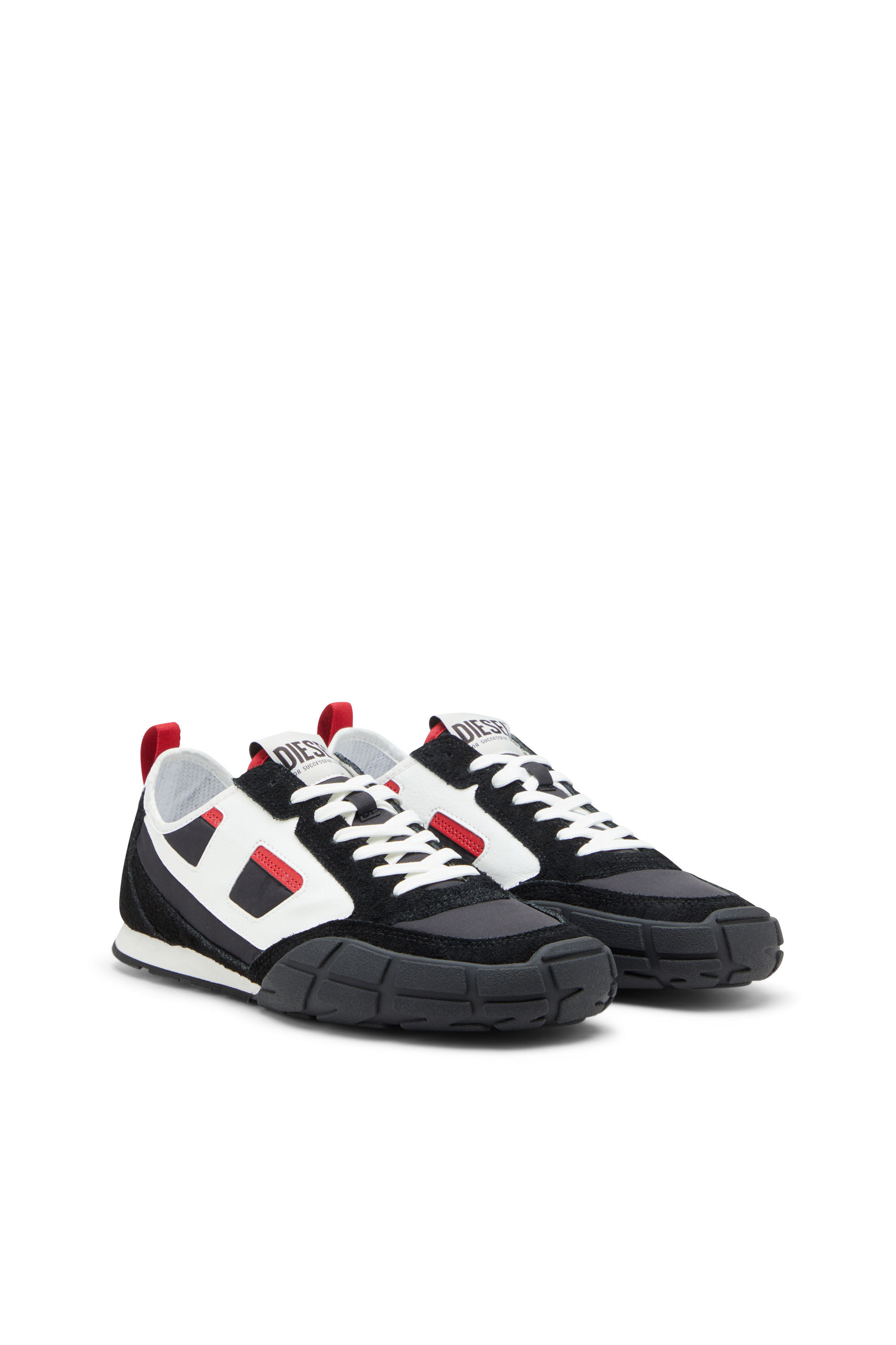 Diesel - S-PAGODHA LOW, Sneakers en cuir, suède et tissu indéchirable Homme in ToBeDefined - 2