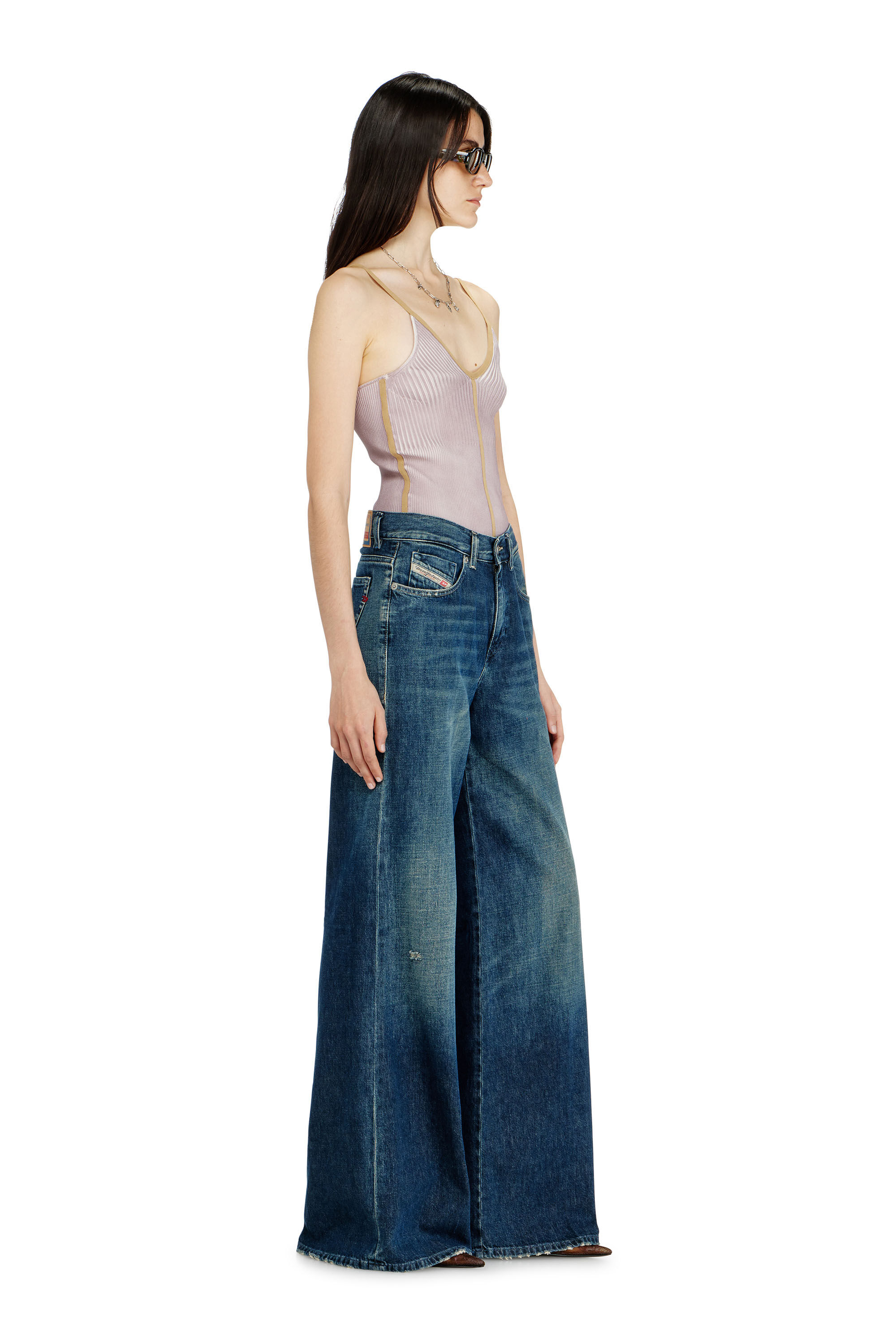 Diesel - Flare Jeans 1978 D-Akemi 09N70 Femme, Bleu Fonc&eacute; - Image 2
