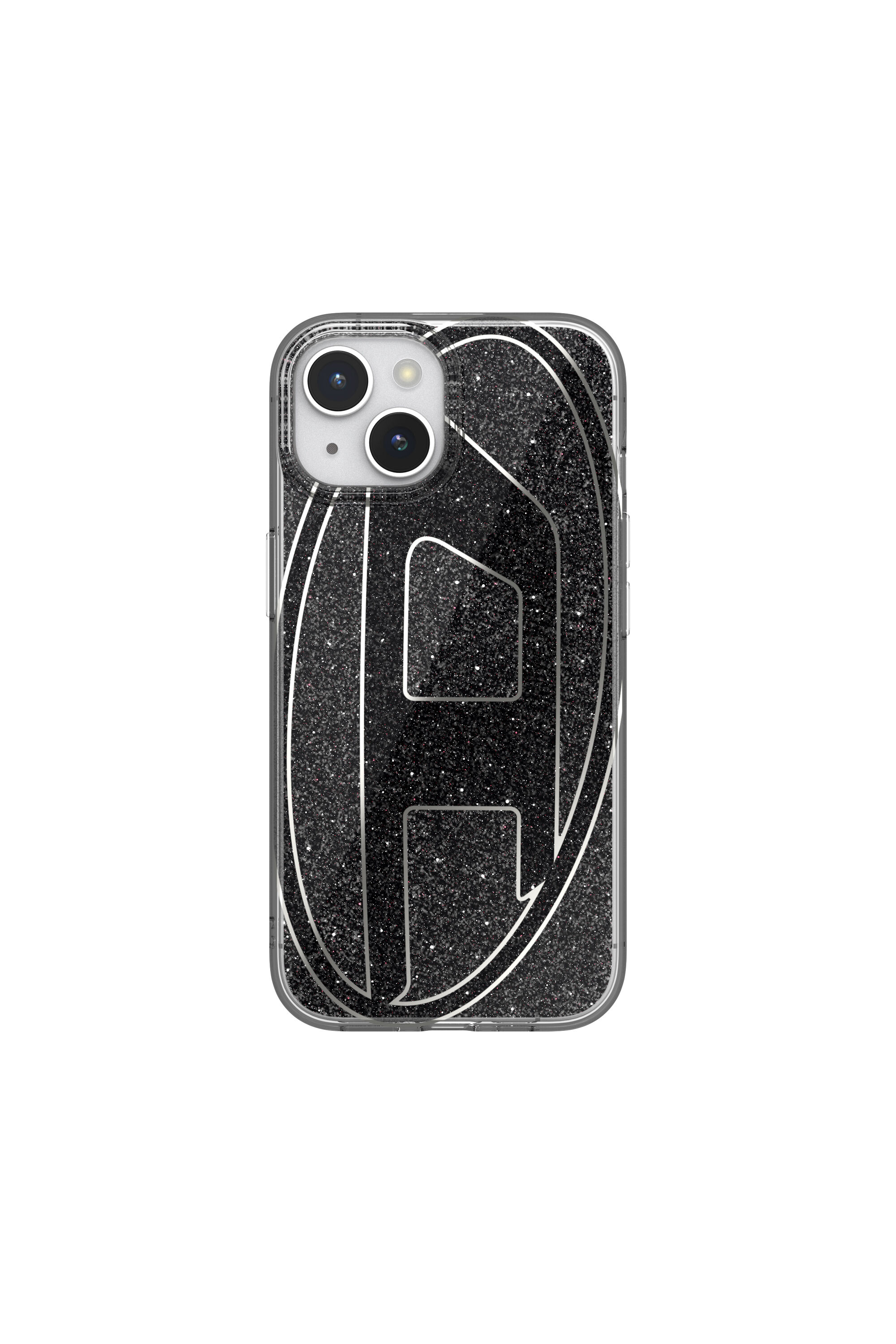 Diesel - 60023 AOP CASE, Coque glitter pur iP 15 Mixte in Noir - 2