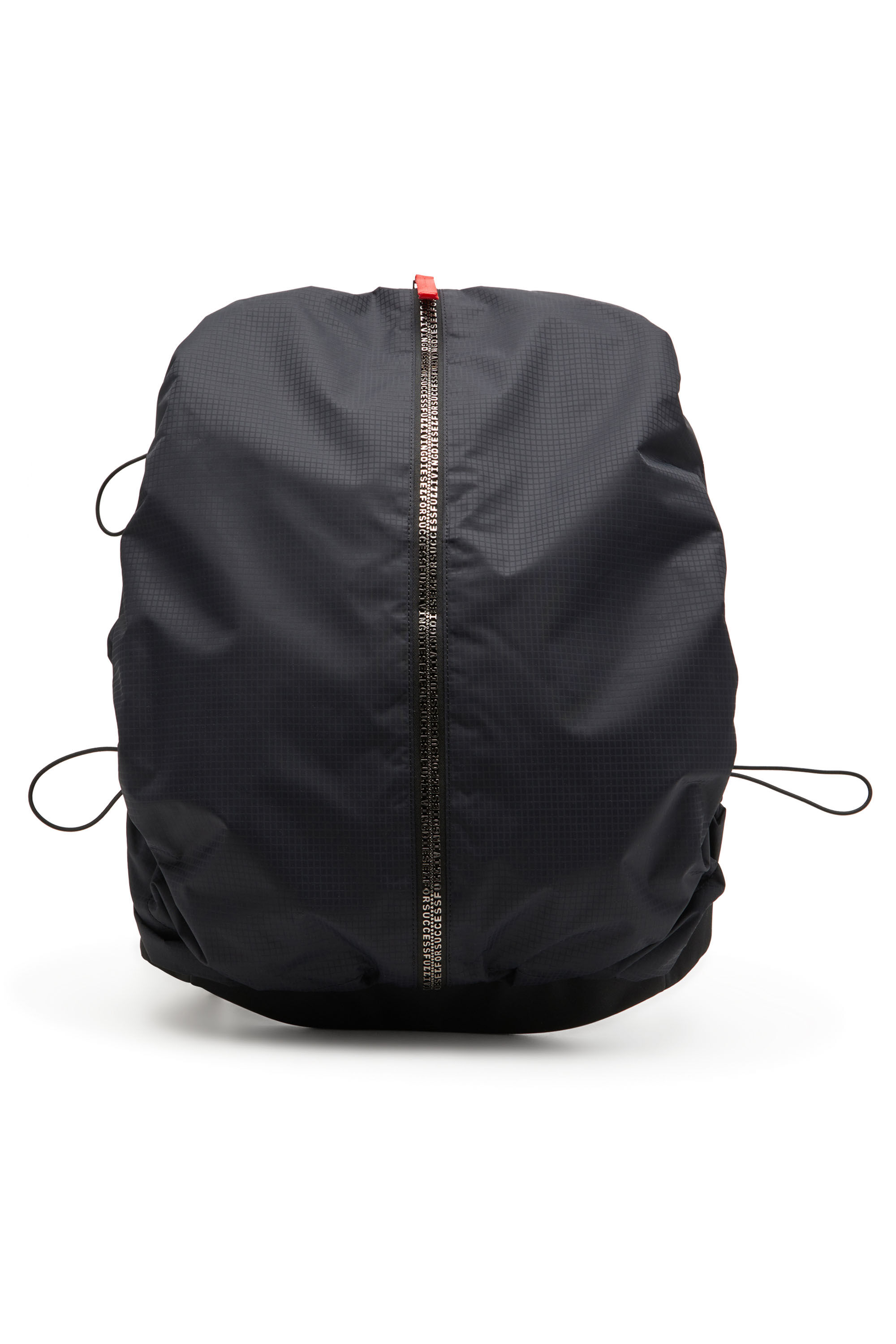 買い保障できる Men's Zip-D-Backpack in check-jacquard shell | Black | Diesel バッグ