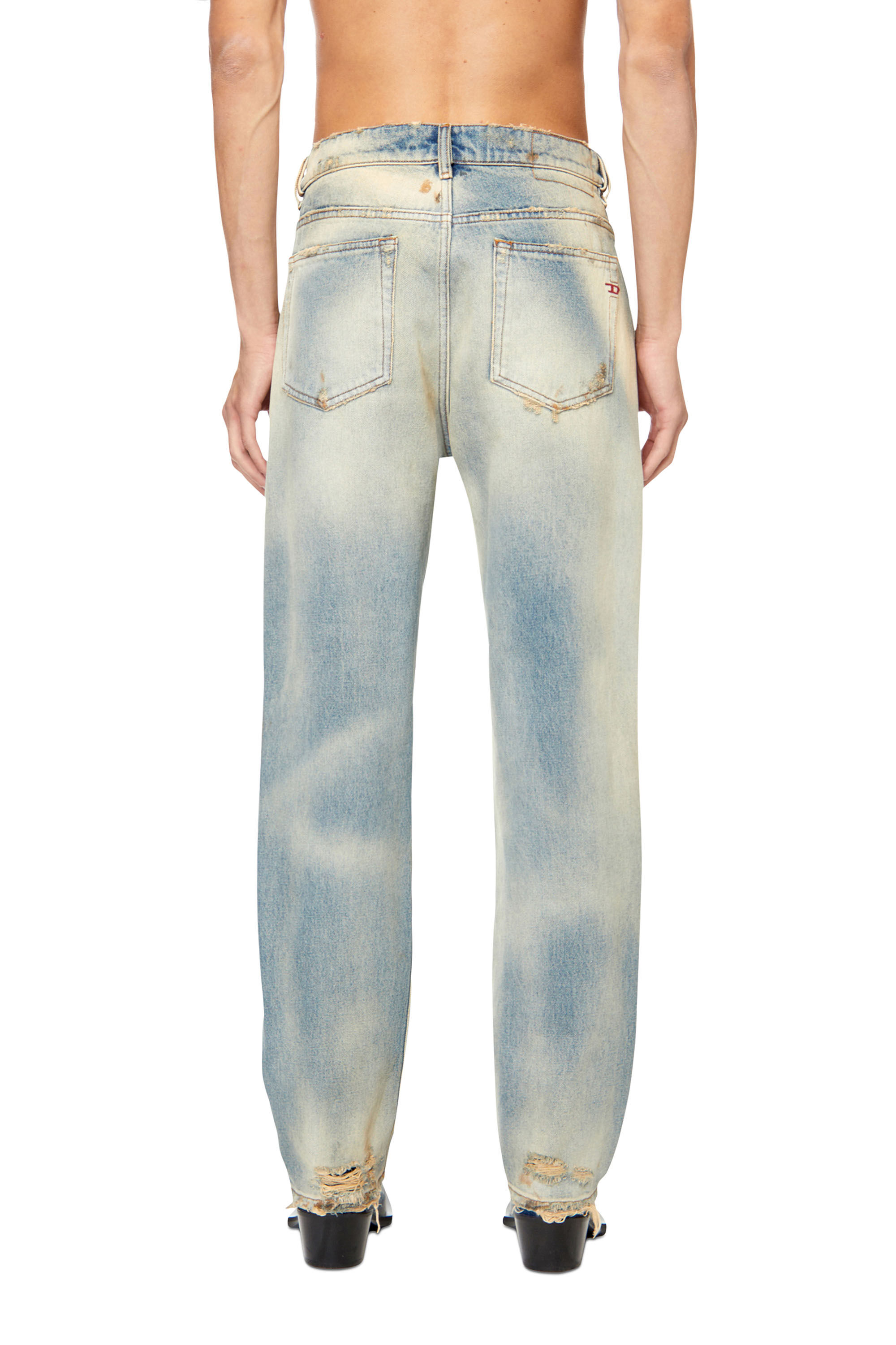 Diesel - Straight Jeans 2020 D-Viker 0ENAV Homme, Bleu Clair - Image 4