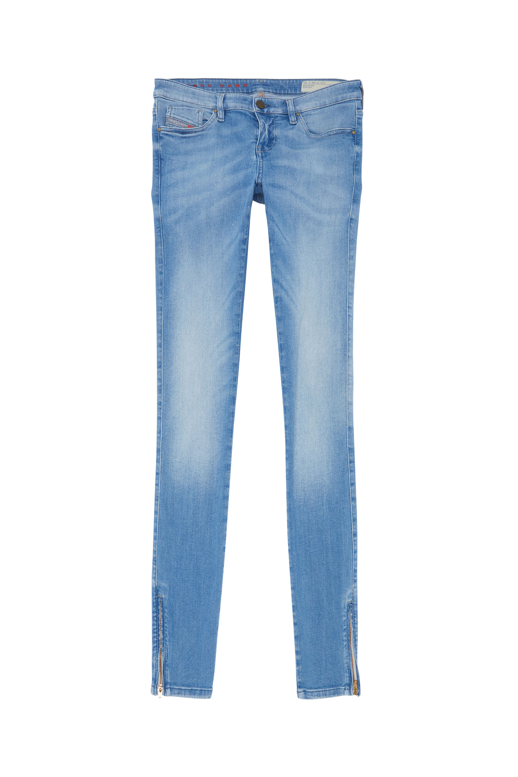 Diesel - SKINZEE-LOW-ZIP, Femme - Jeans Bleu clair Femme in Bleu - 1