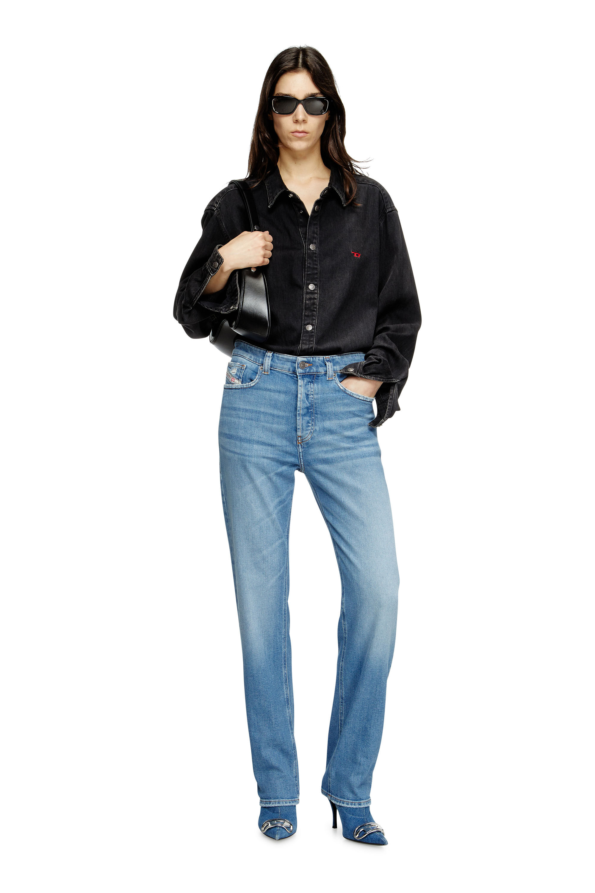 Diesel - Regular Jeans 1988 D-Ark 09M22 Femme, Bleu Clair - Image 1