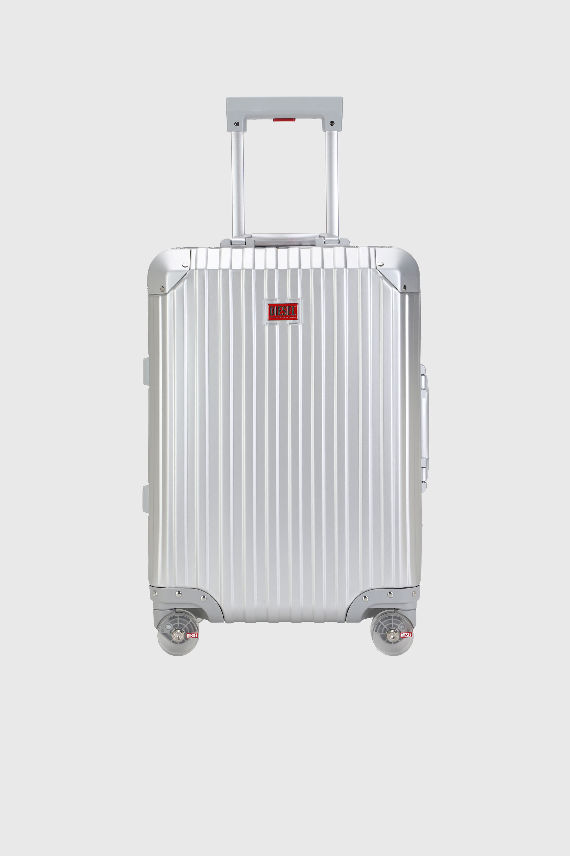 Diesel - DIESEL ALUMINUM TROLLEY- DSL002, Valise en aluminium taille S Mixte in Gris argent&eacute; - 1