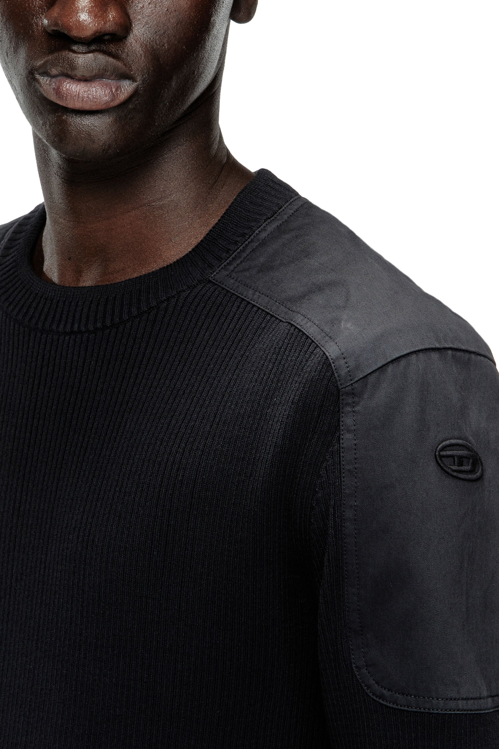 Diesel - K-MARTIN, Pull côtelé avec empiècements aux épaules Homme in ToBeDefined - 5