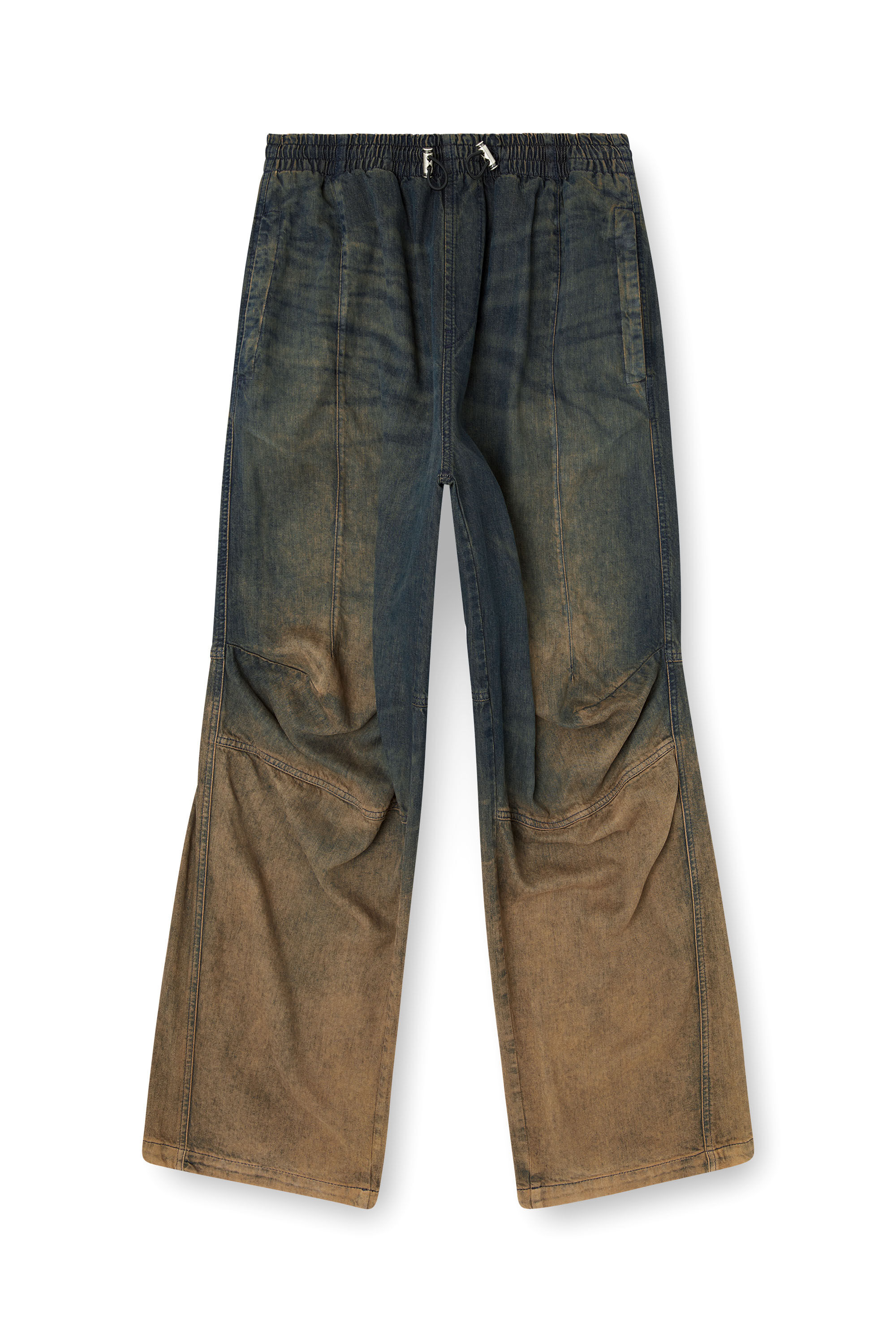 Diesel - Relaxed Jeans D-Pari 068TF Homme, Bleu Foncé - Image 2