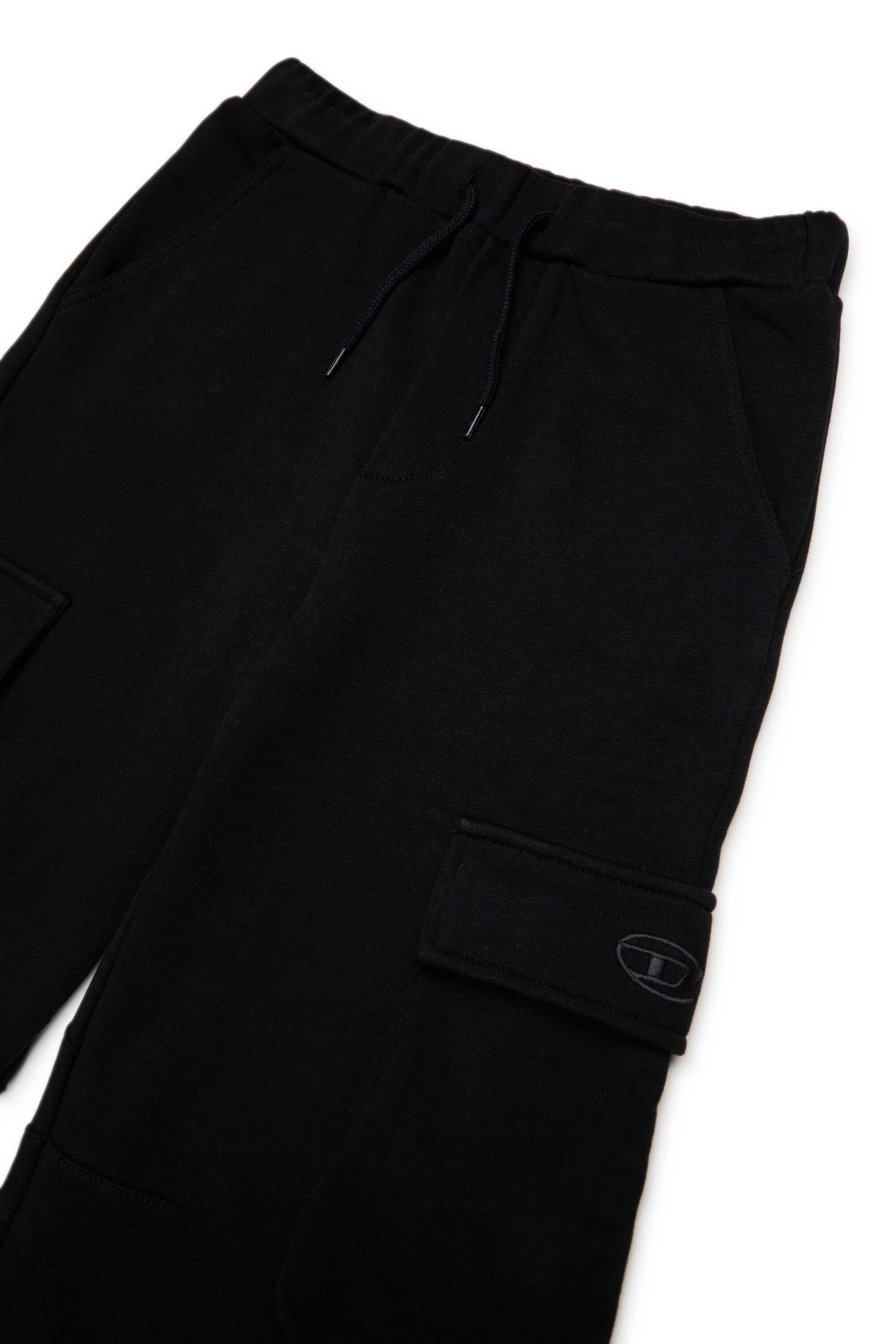 Diesel - PASDIR, Pantalons en coton avec poches cargo. Femme in Noir - 3