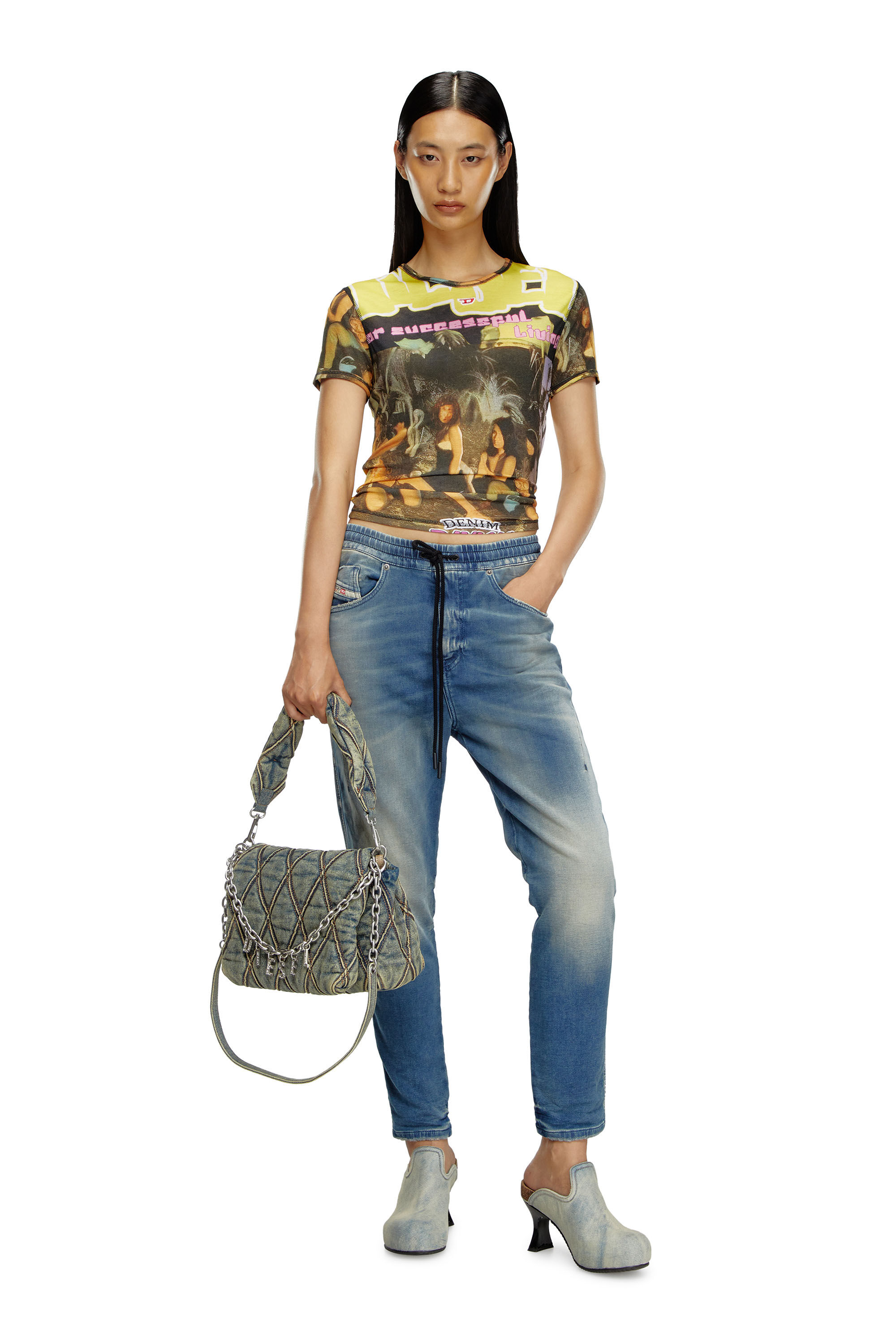 Women's Regular Jeans | Medium blue | Diesel 2041 D-Fayza