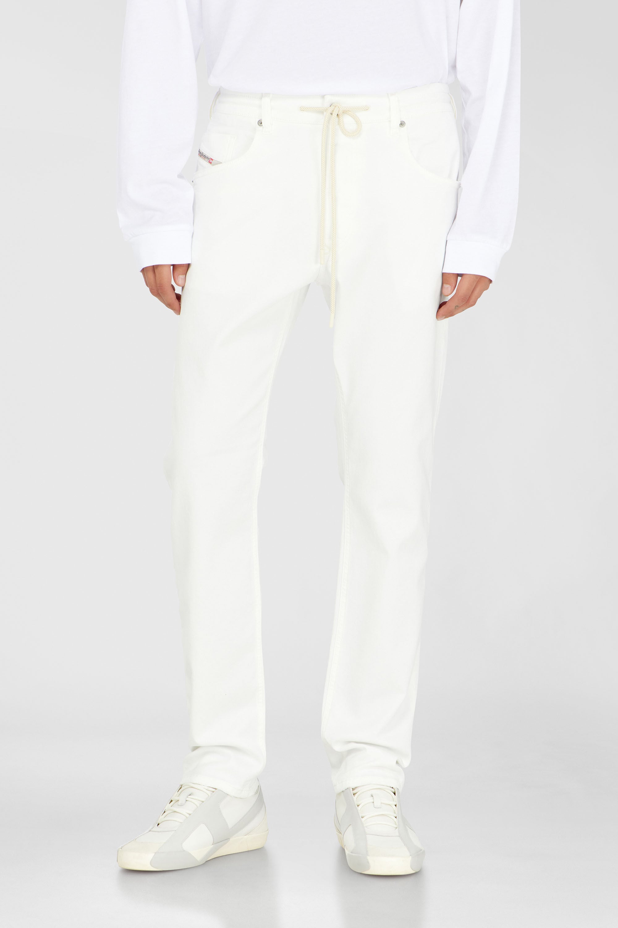 ✨美品✨DIESEL krooley-ne スキニー デニム 白W34 Men's Regular Jeans | Regular Waist 2032 D-Krooley Joggjeans®White