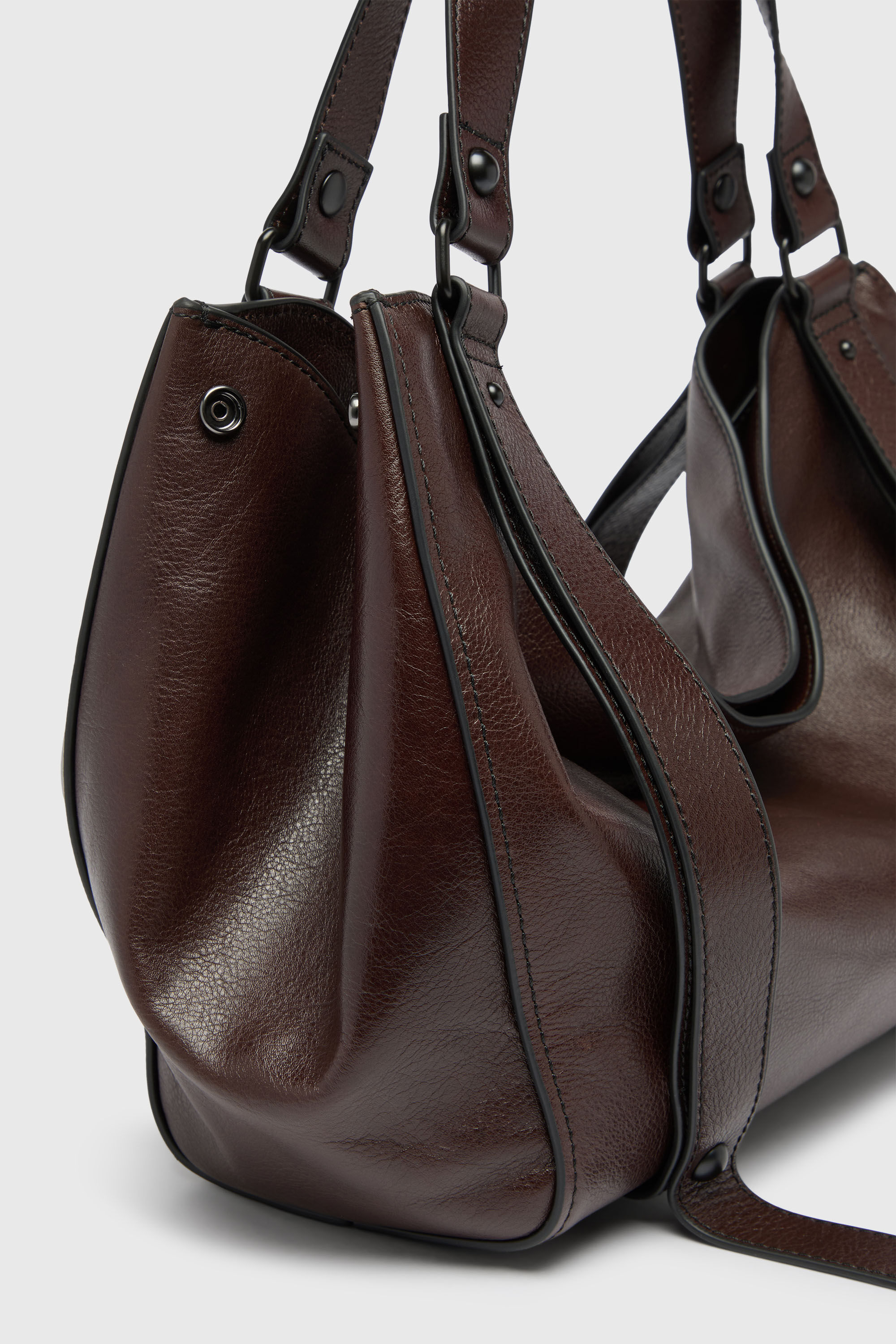 Diesel - D-ONE TOPHANDLE M, D-One - Sac &agrave; poign&eacute;e moyenne en cuir Mixte in Marron - 6