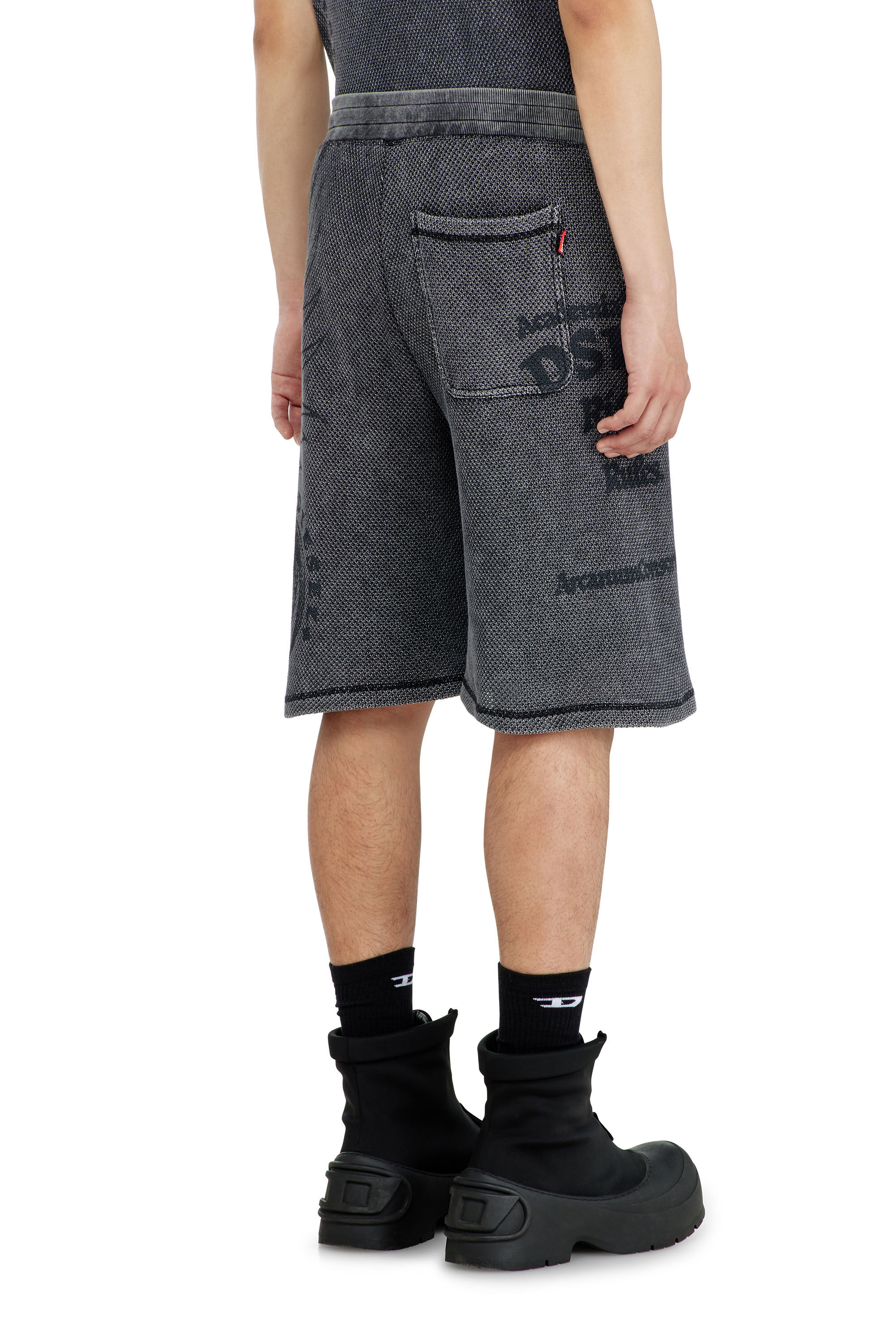 Diesel - P-ERRY, Short pants en coton mesh avec imprim&eacute;s Homme in ToBeDefined - 4