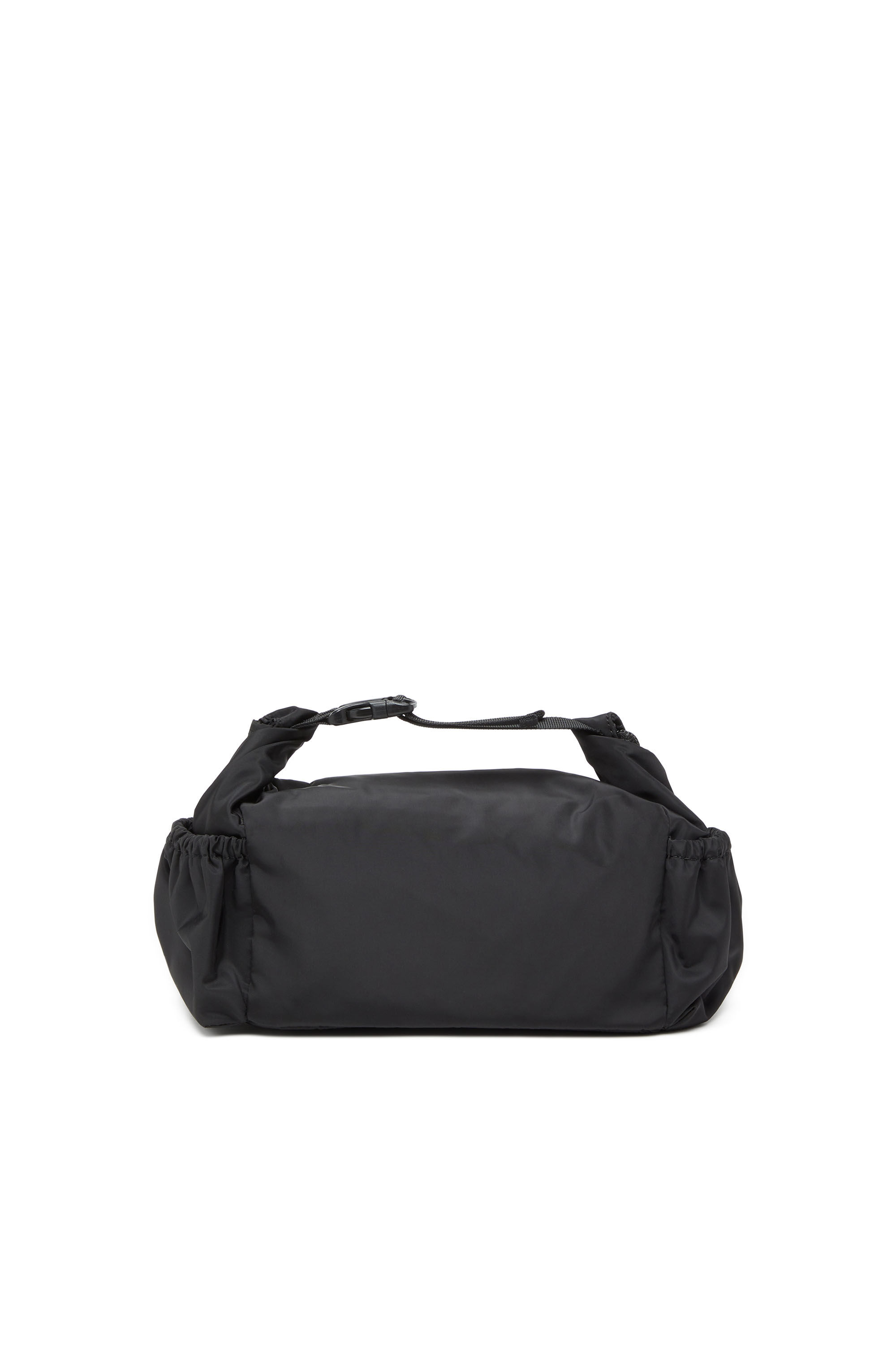 Diesel - DRAPE WASH BAG X, Man's Nylon wash bag with Oval D print in Black - 3