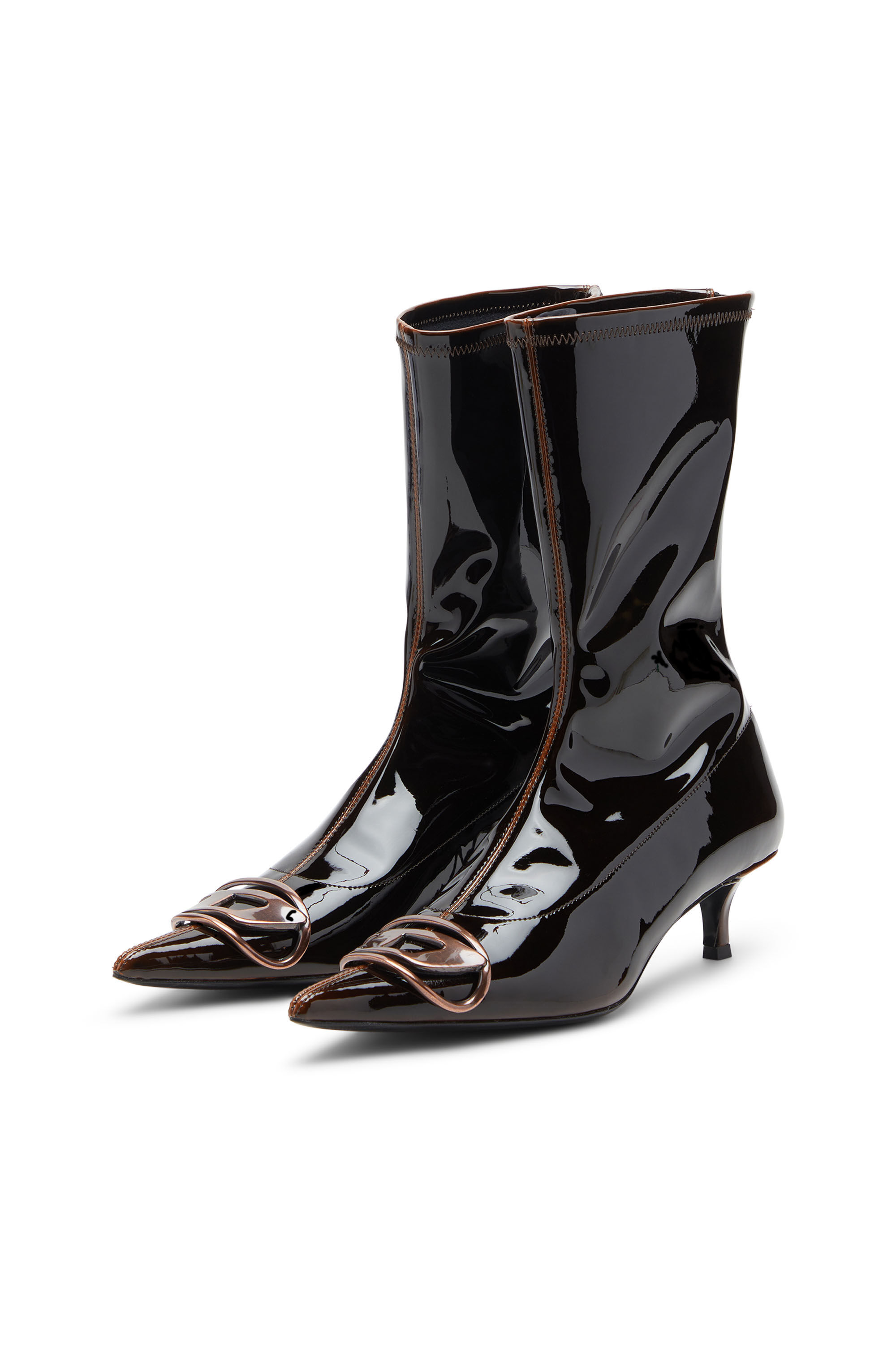 Diesel - D-VENUS KITTIE BT, D-Venus-Bottines en PU liquide Femme in Polychrome - 7