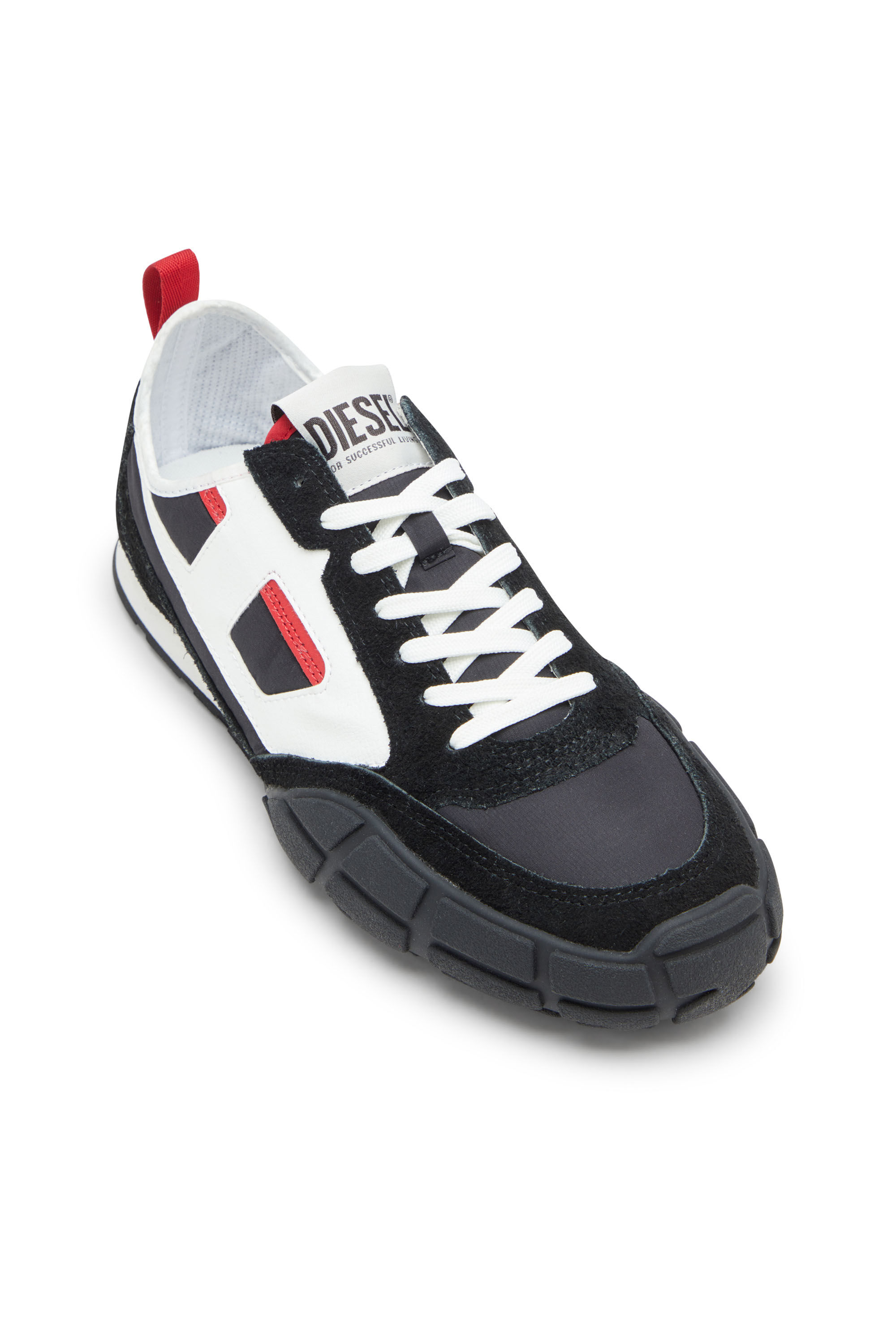 Diesel - S-PAGODHA LOW, Sneakers en cuir, suède et tissu indéchirable Homme in ToBeDefined - 6