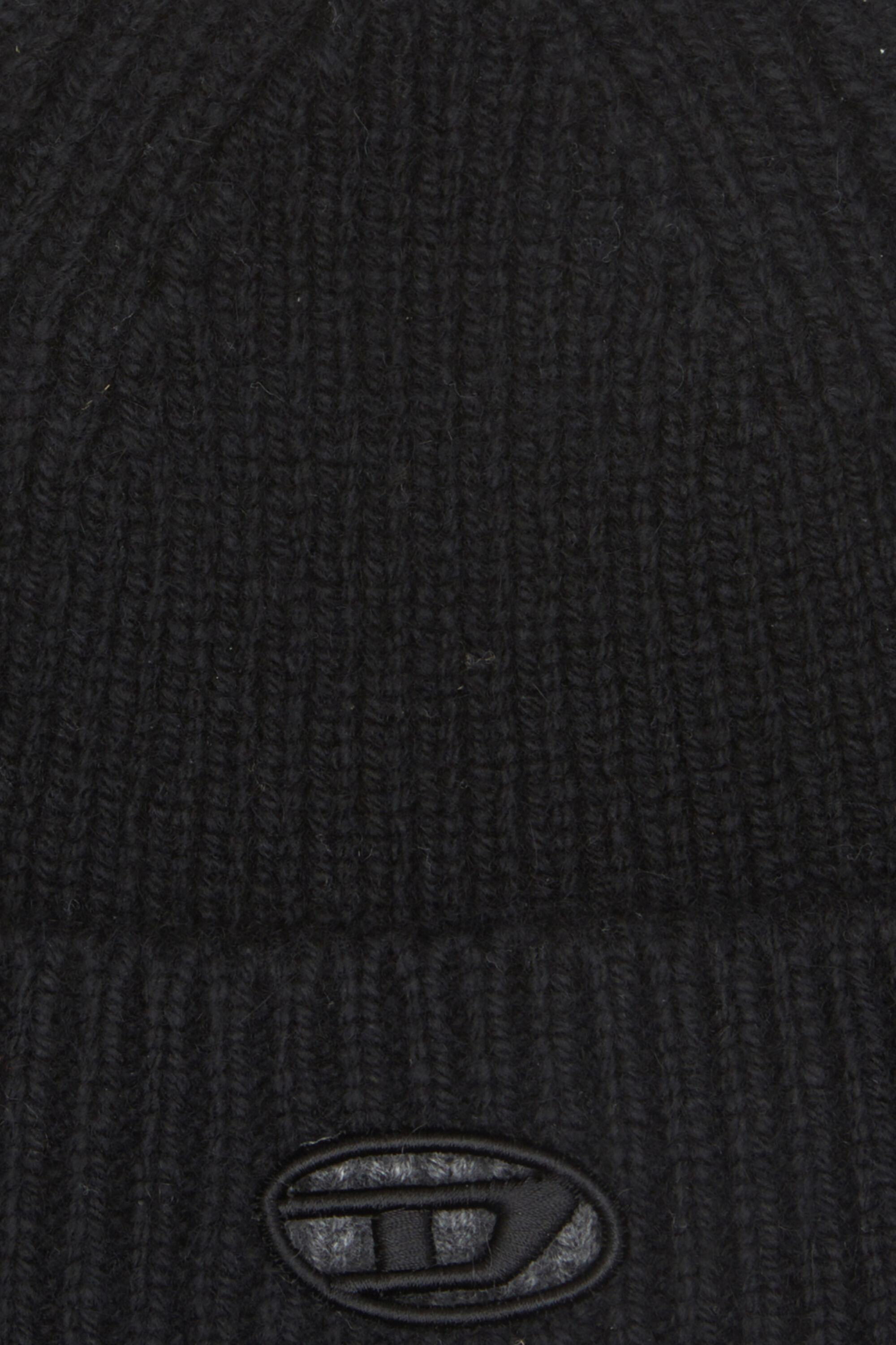 Diesel - K-ARAC, Bonnet côtelé avec cut-out Oval D Mixte in Noir - 3